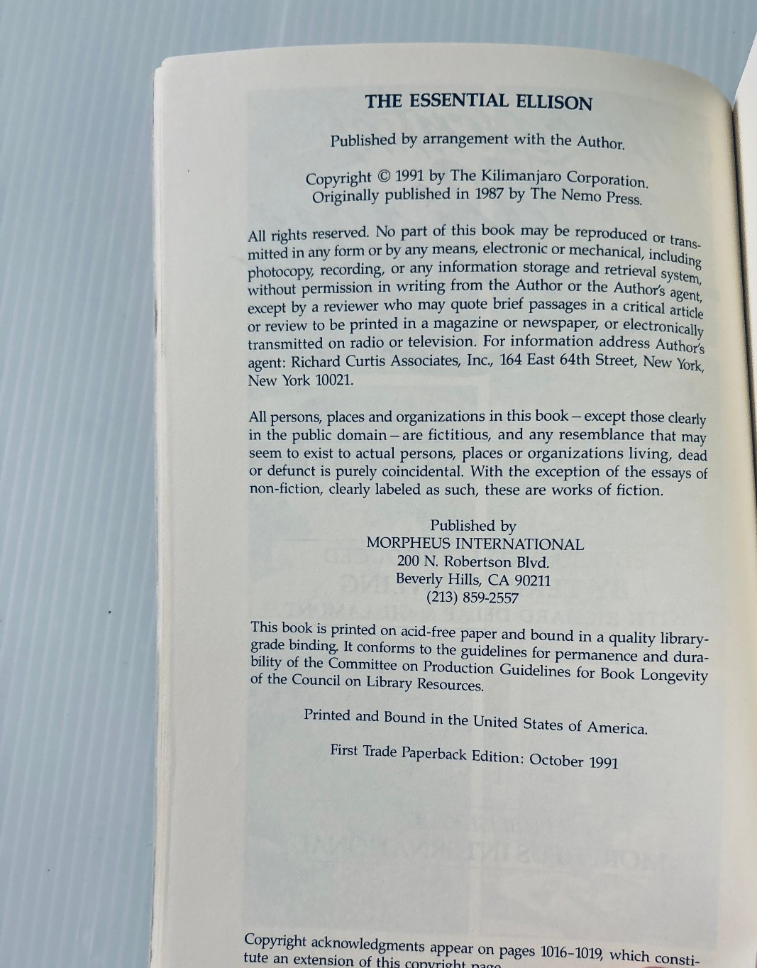 The Essential Ellison – Harlan Ellision 35-Year Retrospective – Some Wear