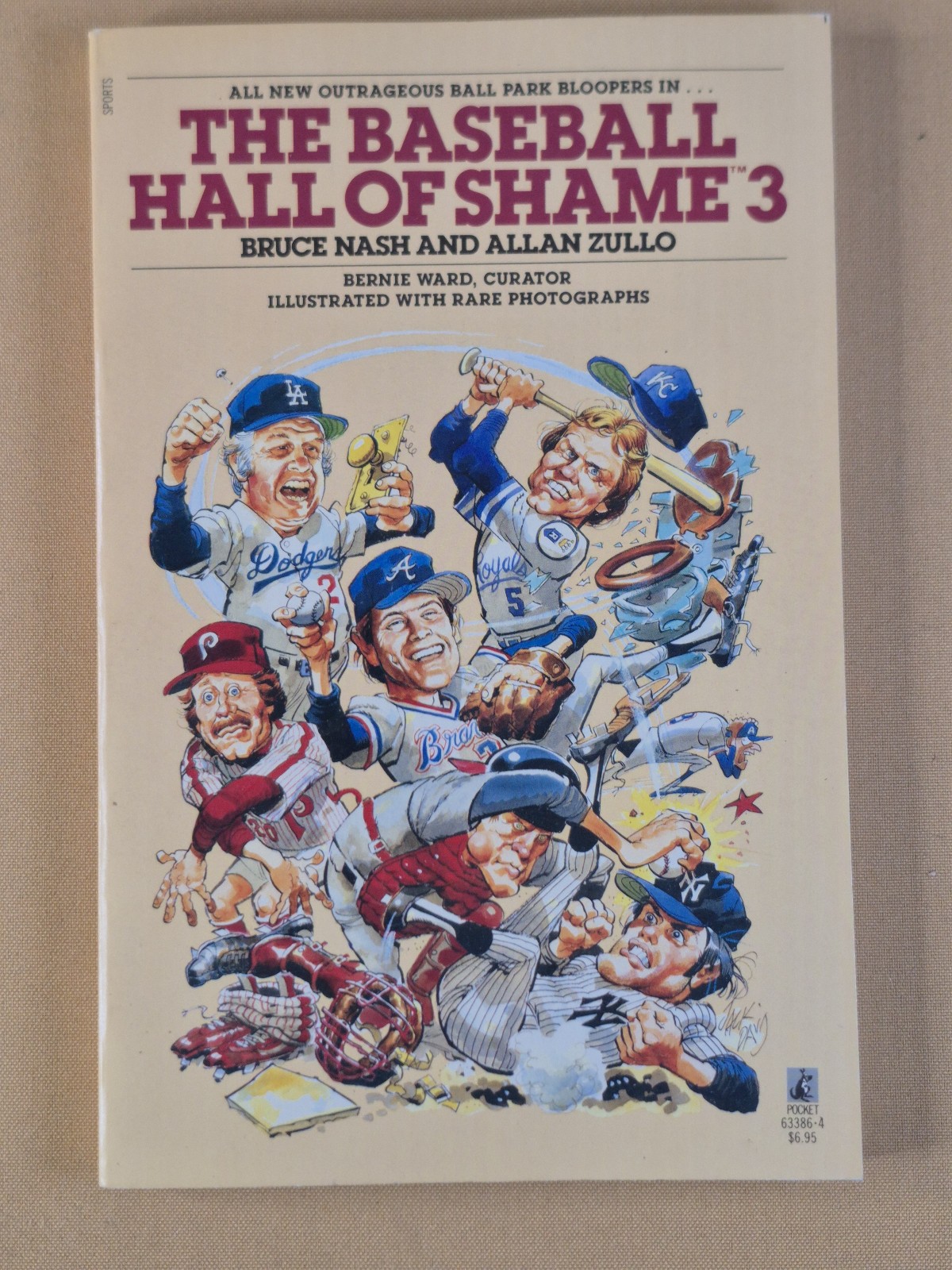 4 Books – NO CREASES – The Baseball Hall of Shame 1, 2, 3, 4 Pocket Books Trade