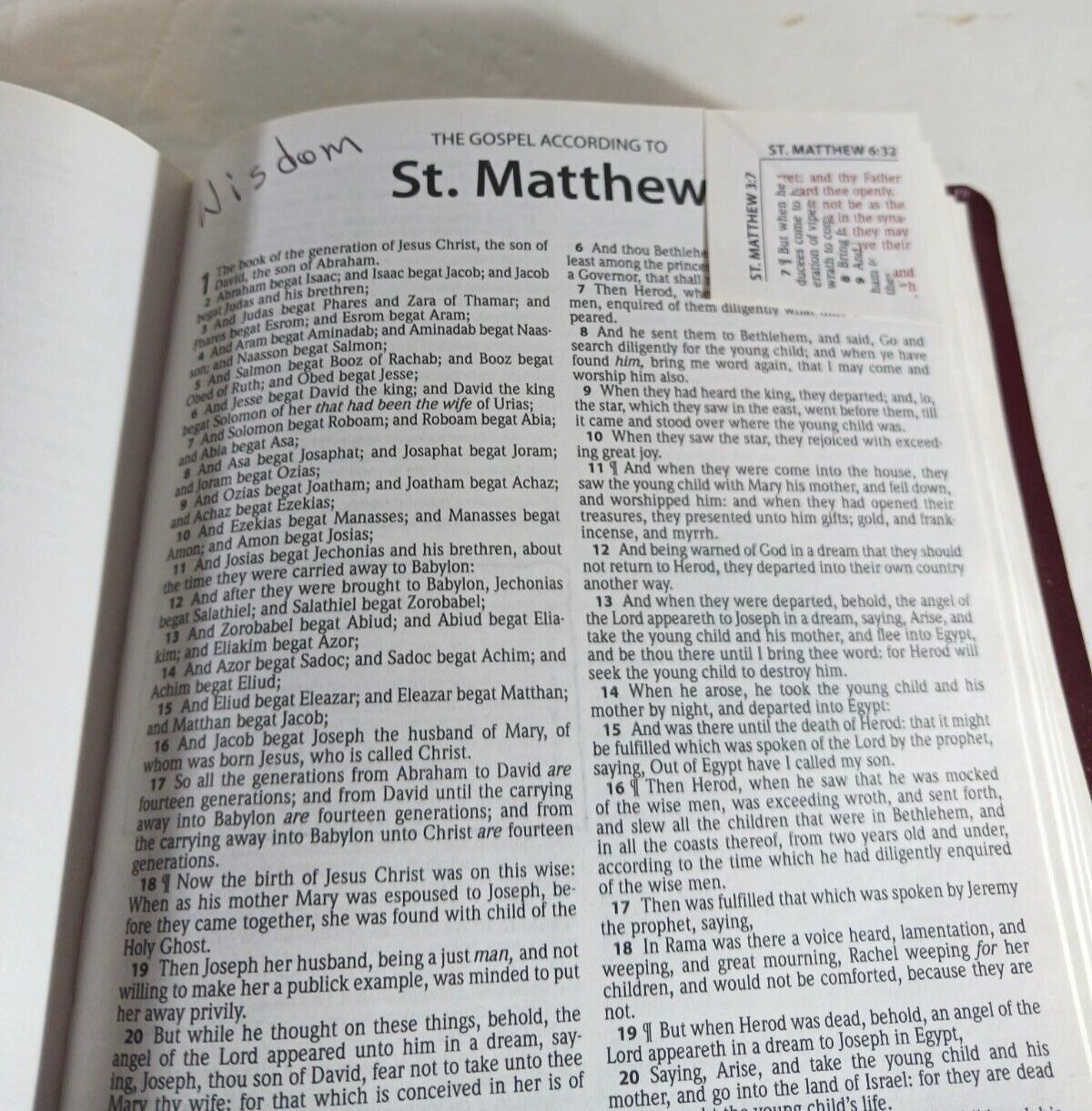 Holy Bible King James Version Burgundy 2019 Hendrickson Bibles