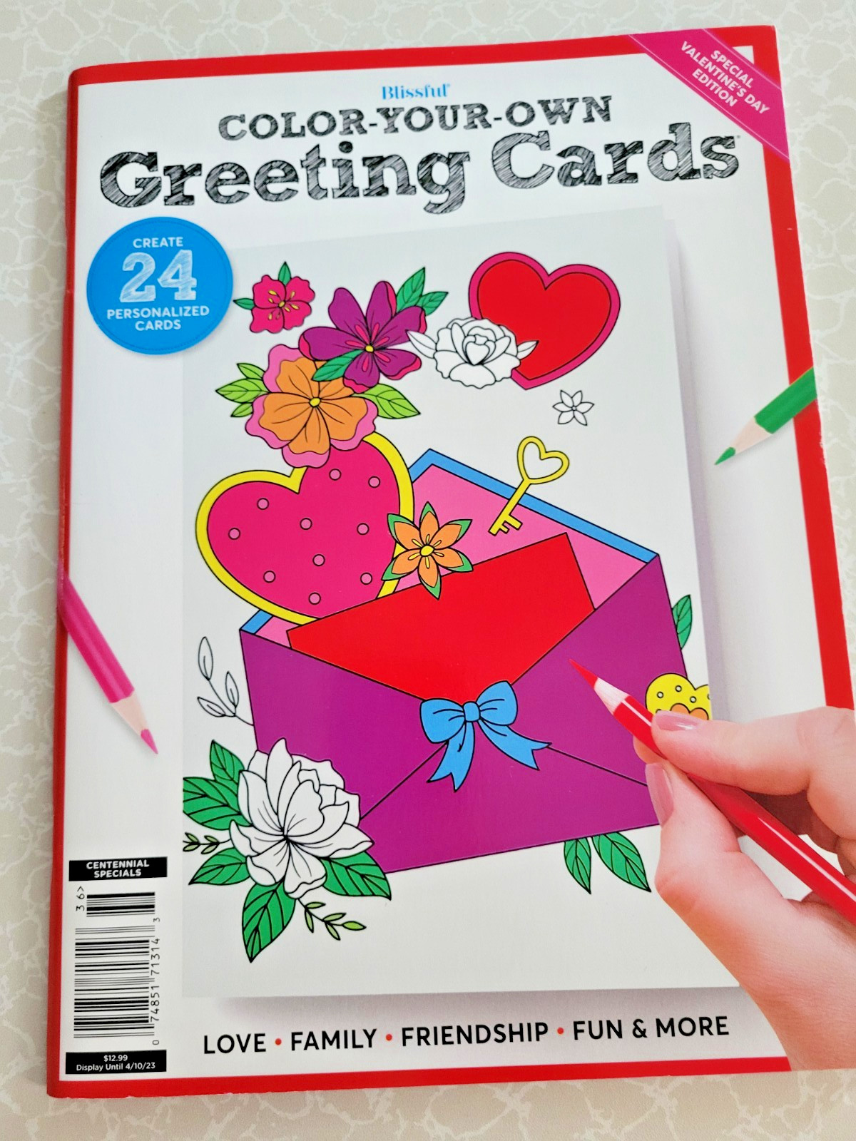 COLOR YOUR OWN GREETING CARDS Create 24 Fun & Festive Cards – Children & Adult