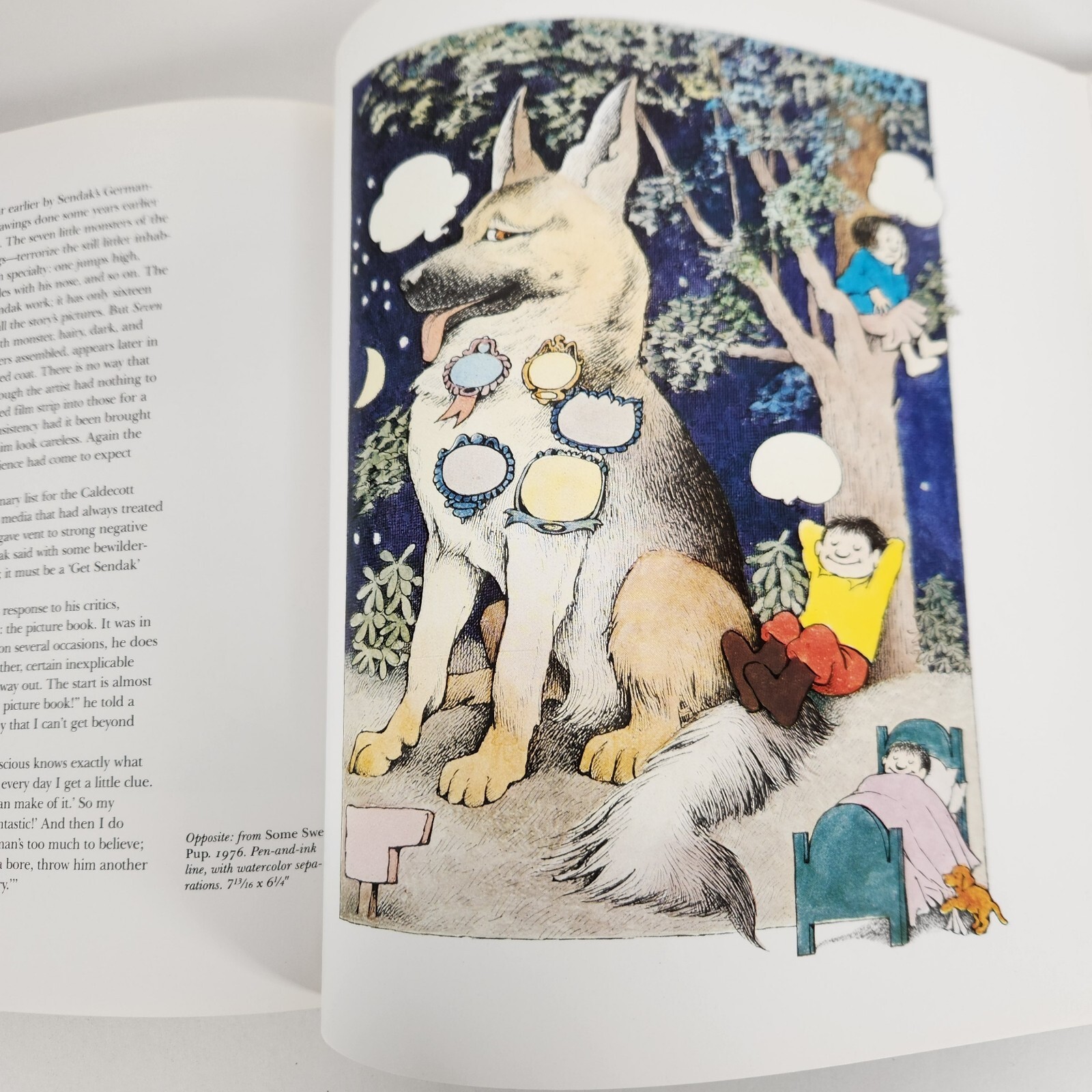 The Art of Maurice Sendak 1984 Edition Selma Lanes Hardcover Fold Out Pages