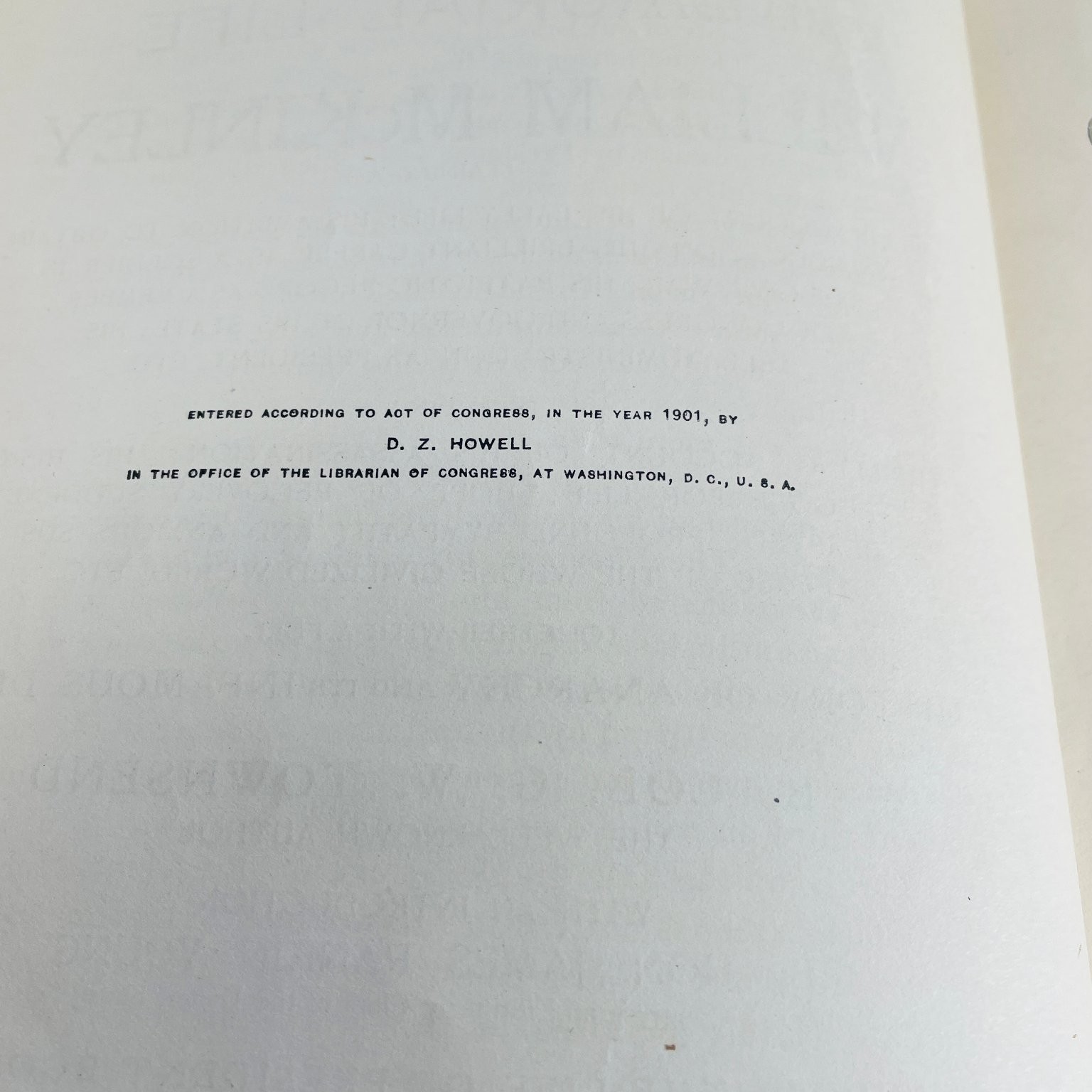 Memorial Life of William McKinley Townsend 1901 Illustrated Biography History
