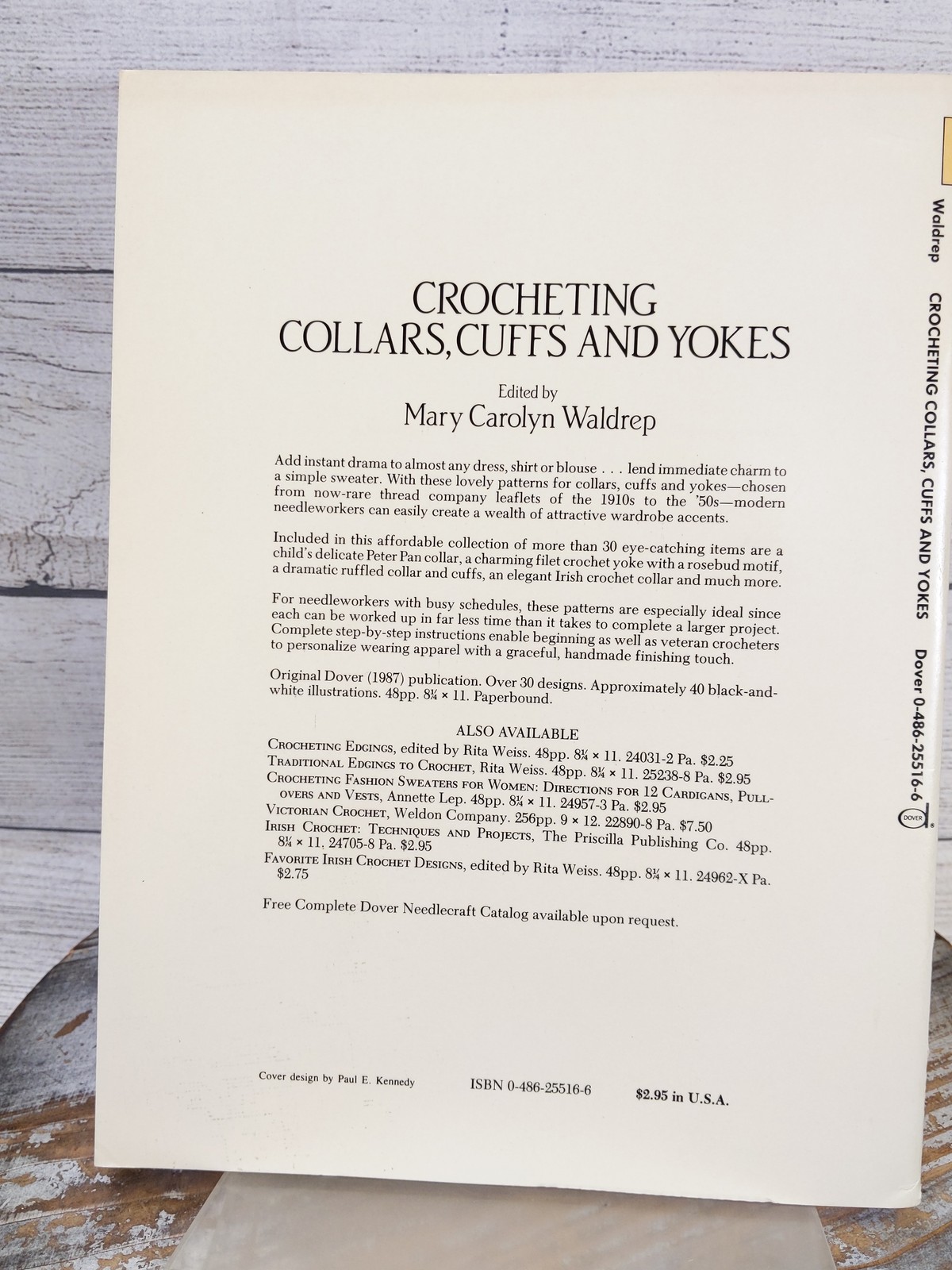 Crocheting Collars, Cuffs, and Yokes by Mary Waldrep Dover Needlework 1987 PB