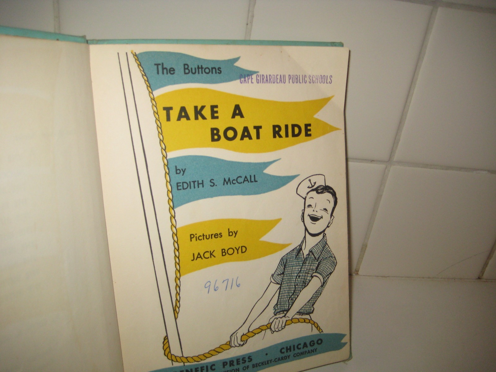 The Buttons take a Boat Ride/ McCall/ Jack Boyd/ 1957/ Benefic Press/ hardback