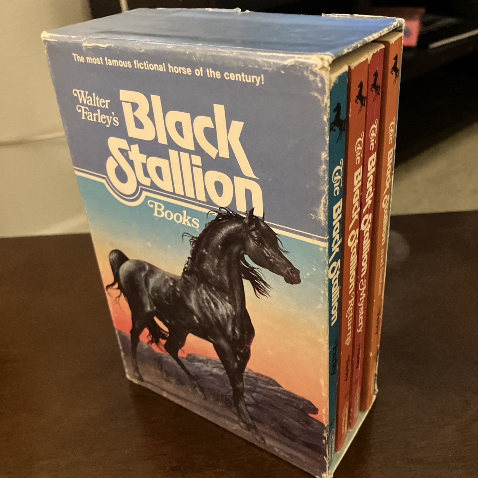 Walter Farley’s Black Stallion Books 1979 Paperback 4 Book Box Set Random House