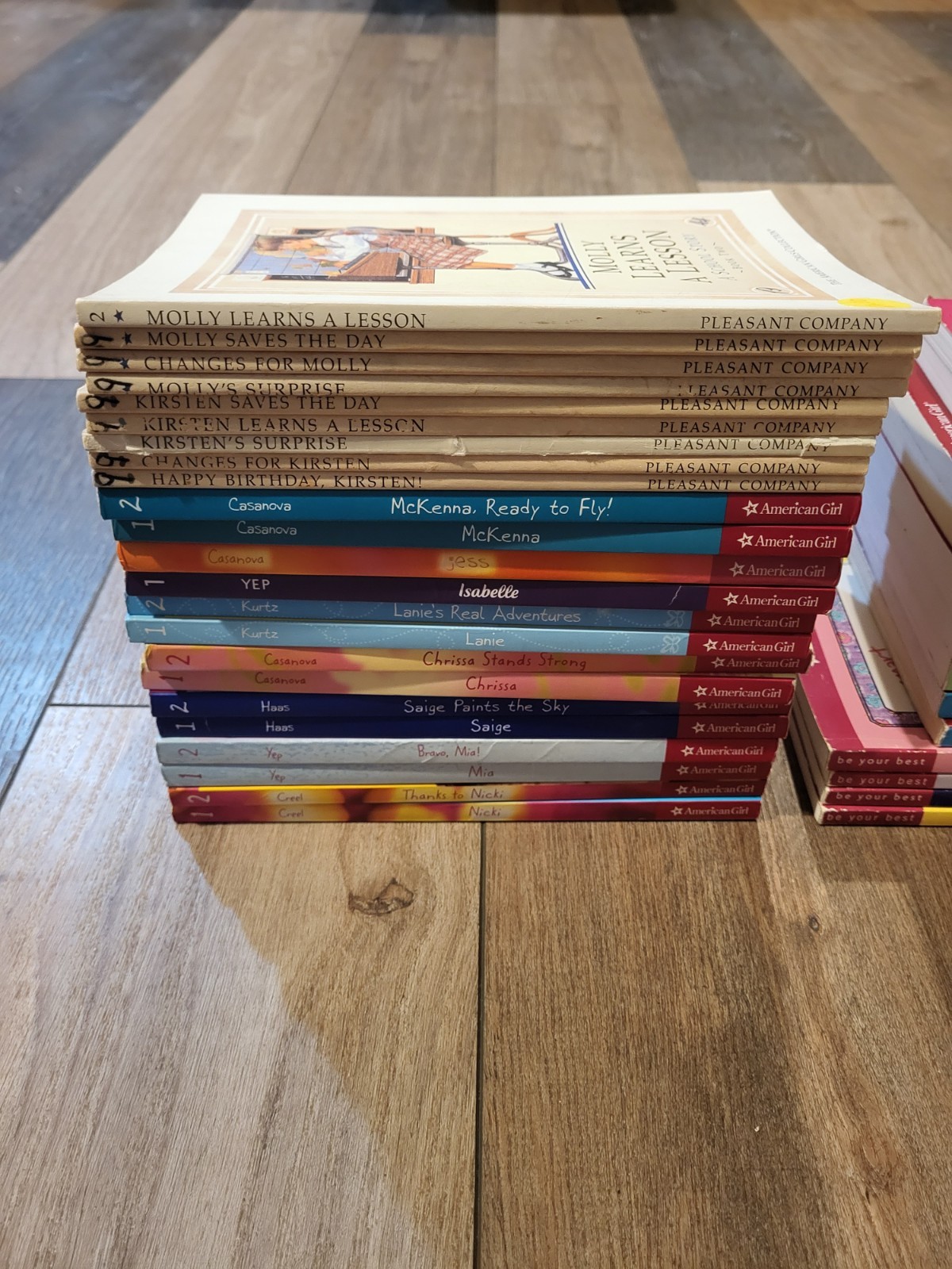Lot Of 37 Various American Girl Books Beforever Kristen Molly Saige And More
