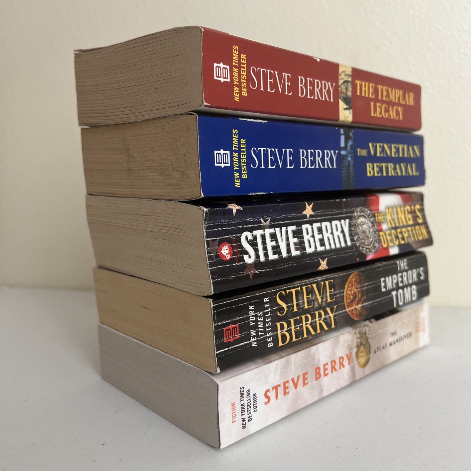Steve Berry Cotton Malone Series 5 Book Lot Templar Legacy Deception Thriller