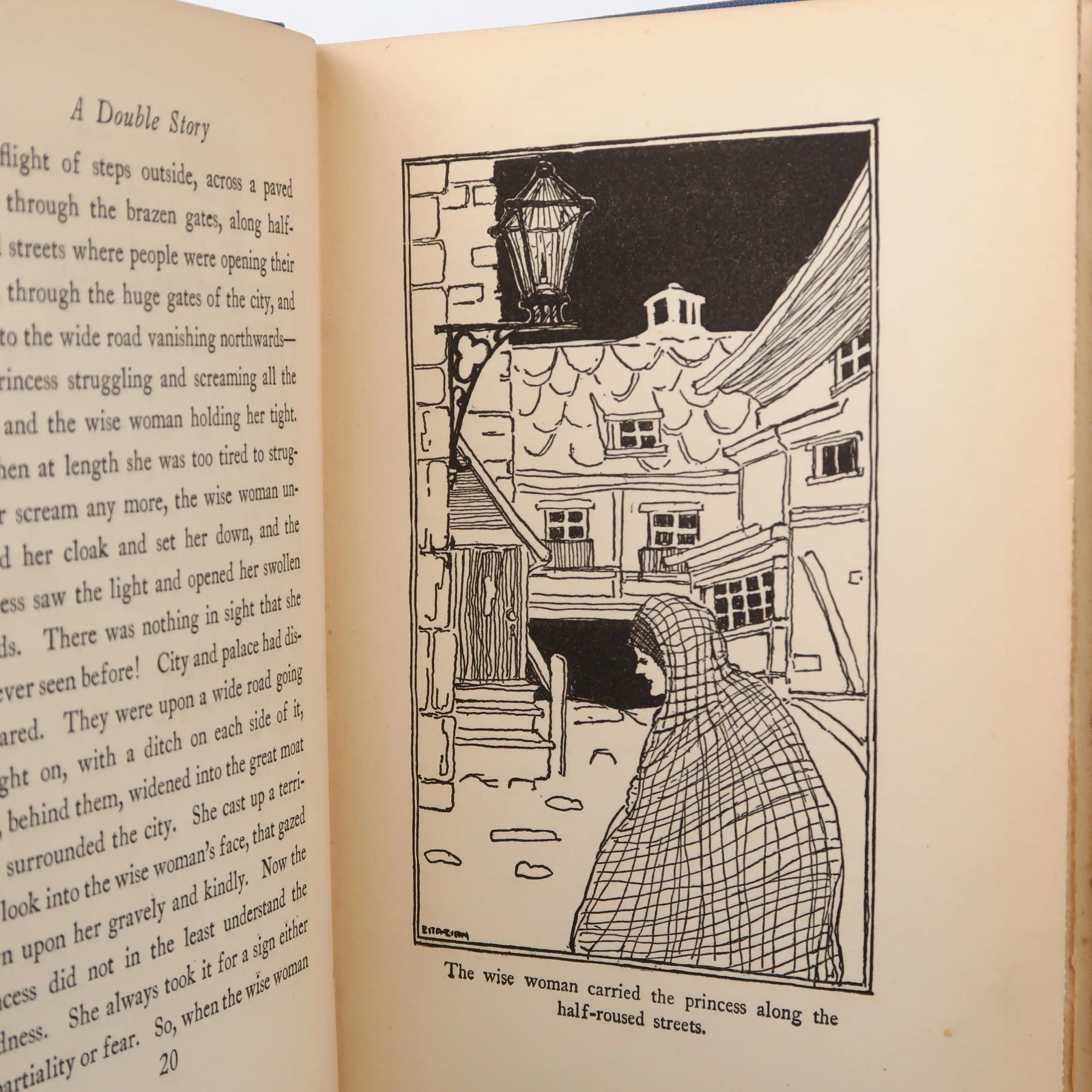 A Double Story by George Macdonald (Harcourt, Brace, & Co) Vintage Hardcover