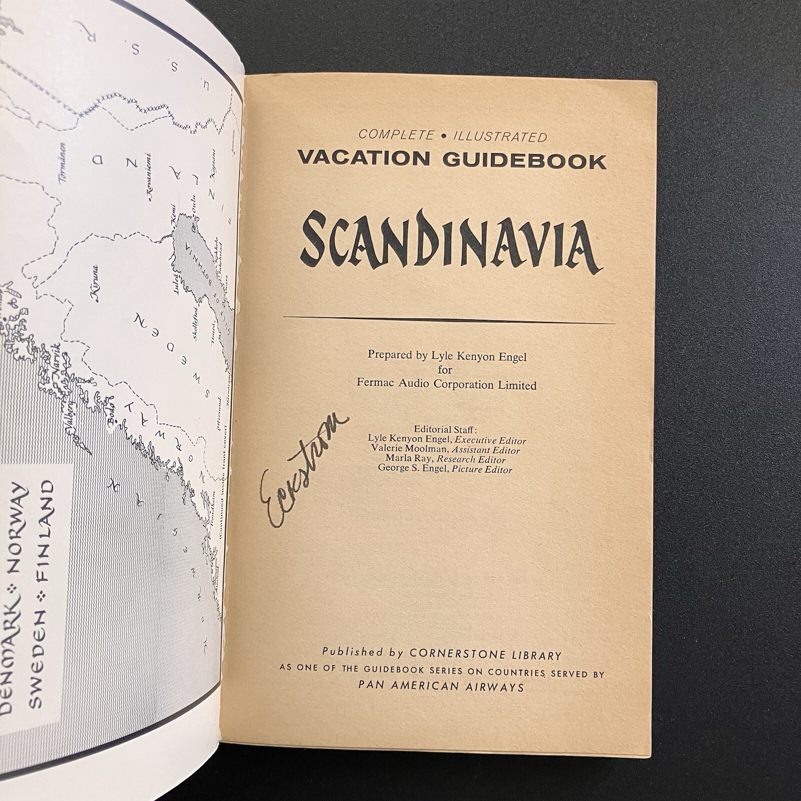 Vintage 1963 Scandinavia Travel Guidebook Scandinavian Vacation History