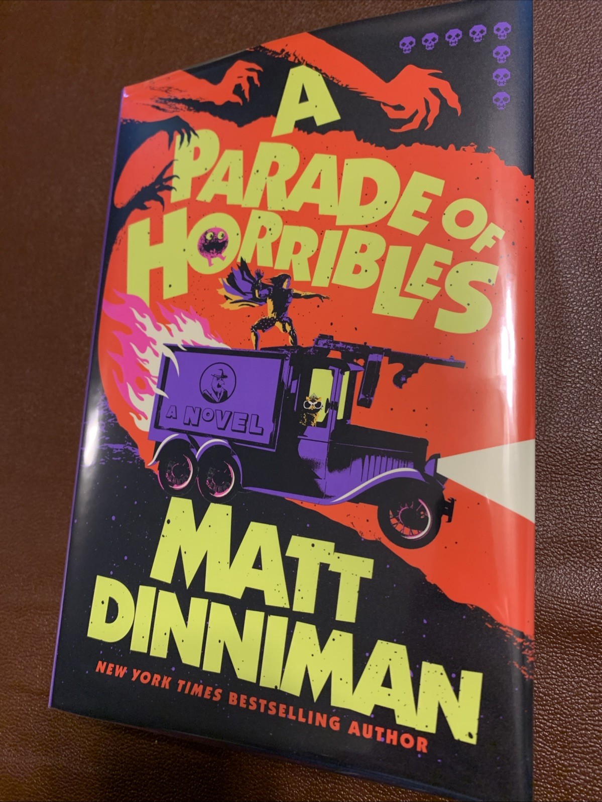A Parade of Horribles 1st Ed 1st Print Signed Mylar + bonus gift! Matt Dinniman