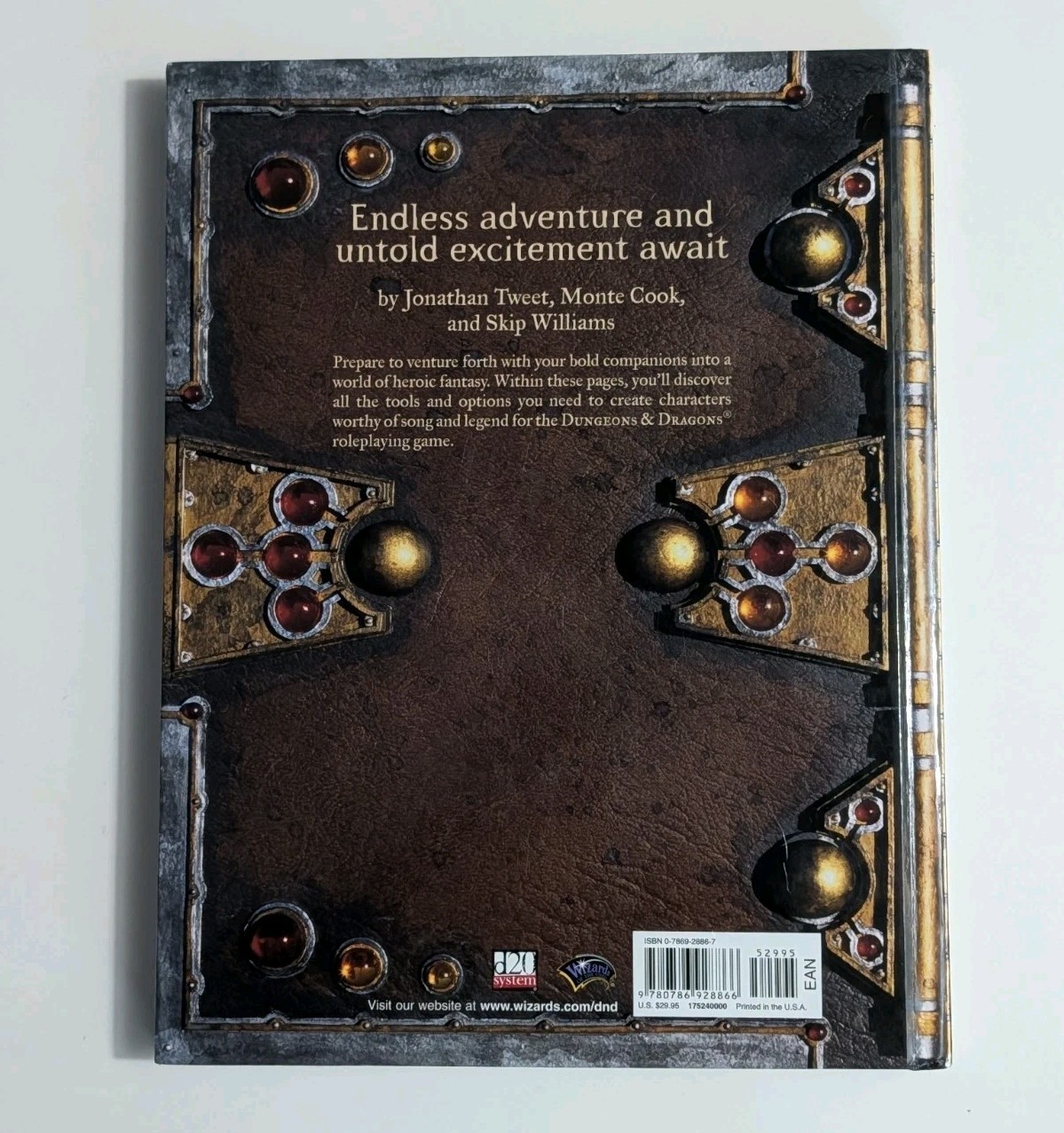 D&D Dungeons & Dragons Player’s Handbook Core Rulebook V.3.5 WotC 1st PRINT