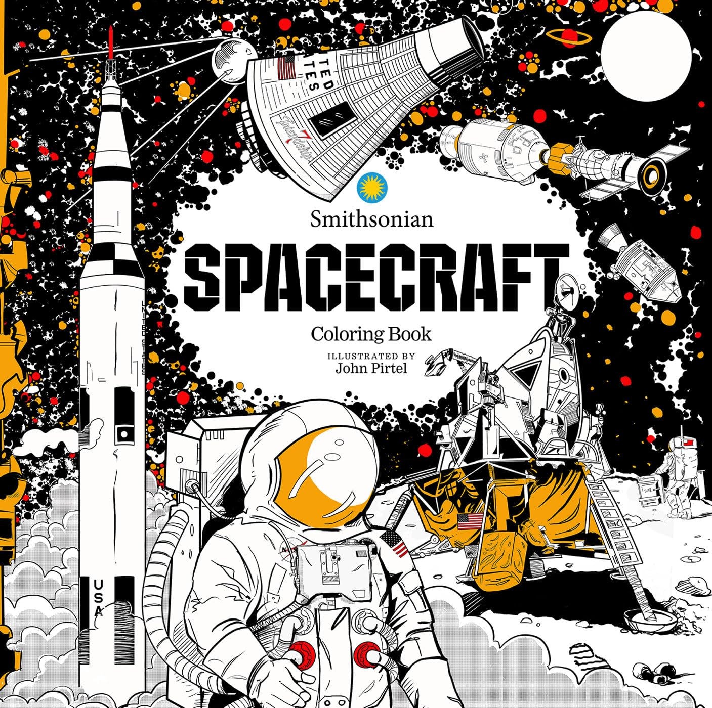 Spacecraft: A Smithsonian Coloring Book – paperback Smithsonian Institution|…