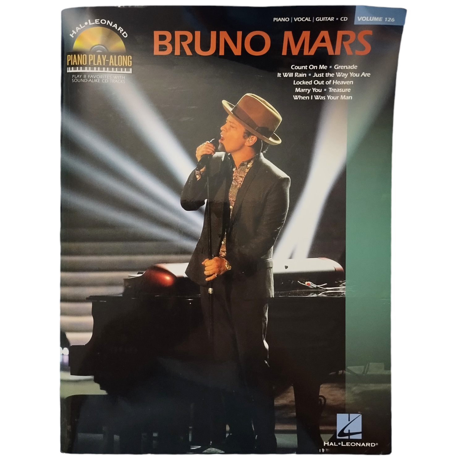 Bruno Mars Book Lot of 4 Pop Singer Songwriter Producer Piano Play Along & CD