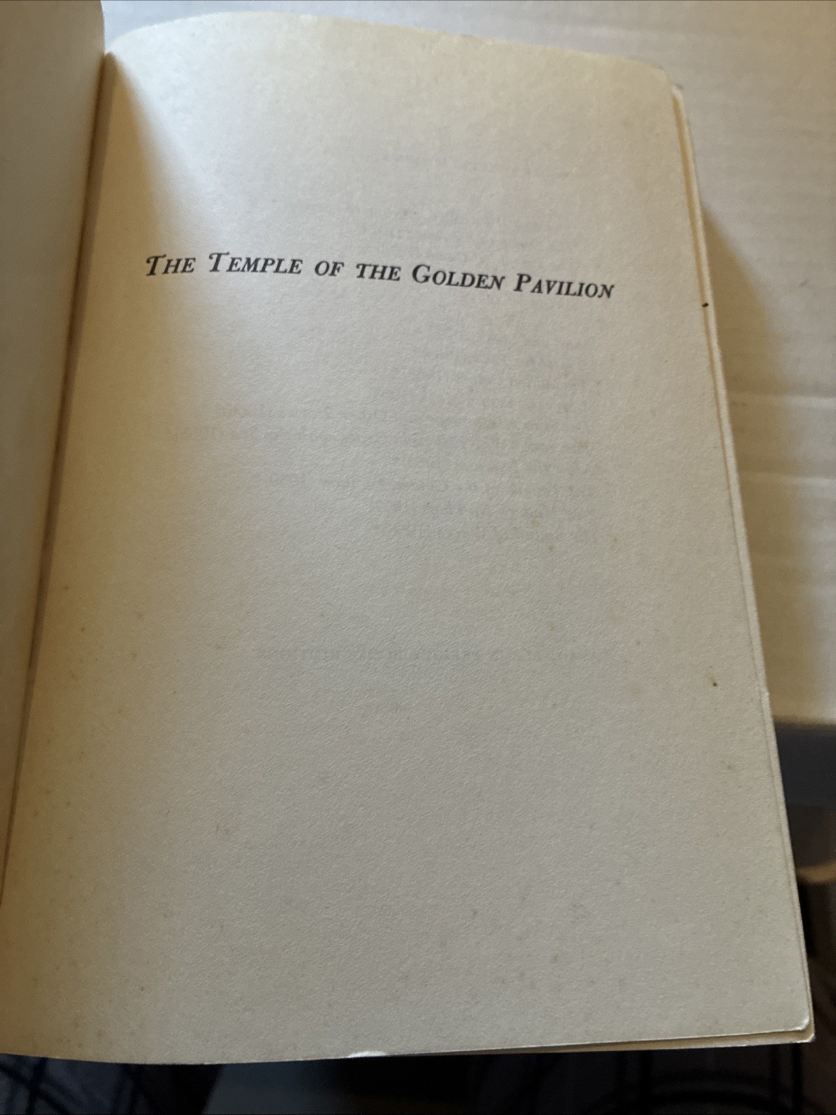 THE TEMPLE OF THE GOLDEN PAVILION By Yukio Mishima *Very Good Condition*