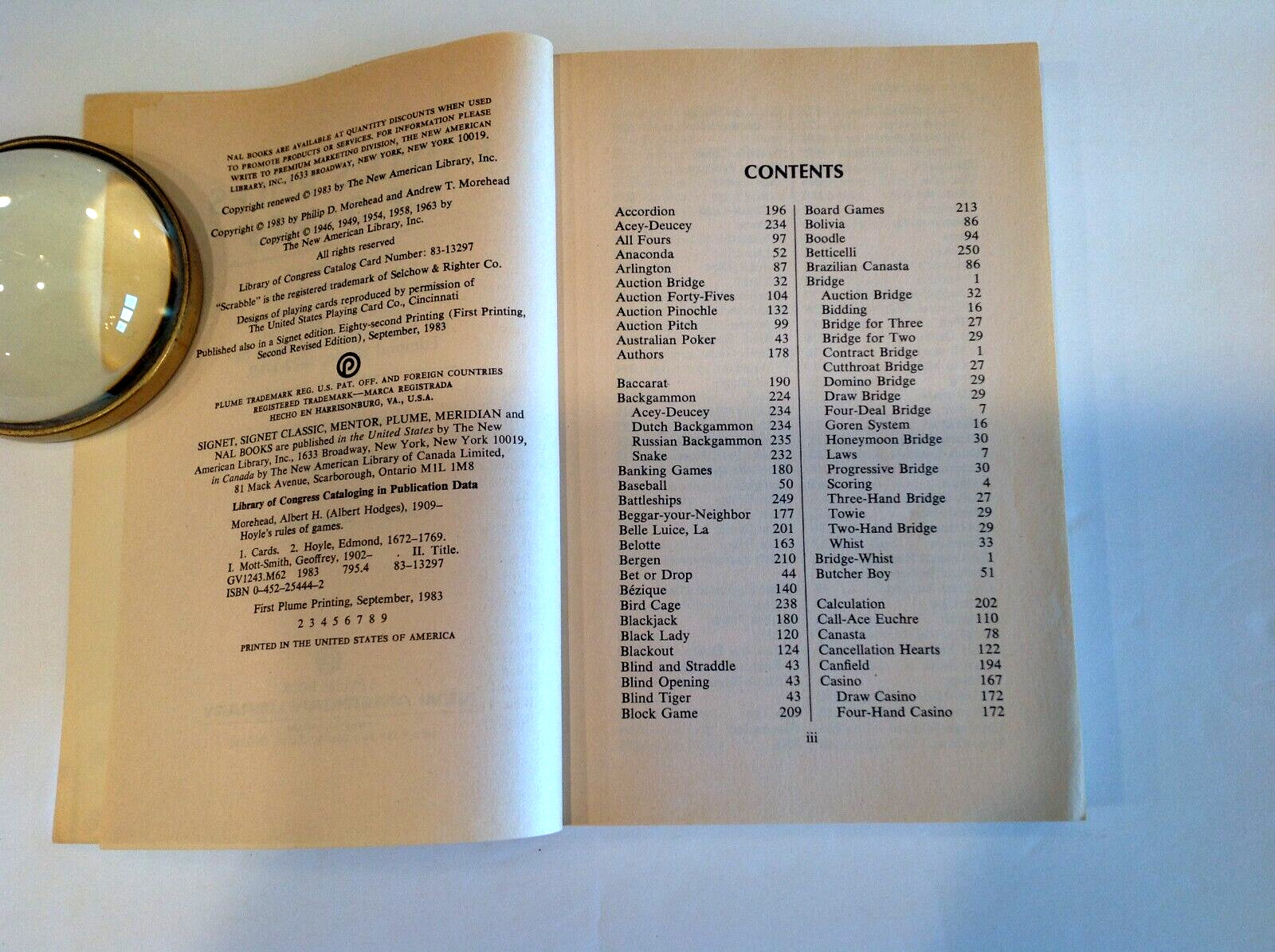 Hoyle’s Rules of Games -2nd Revised Ed 1983
