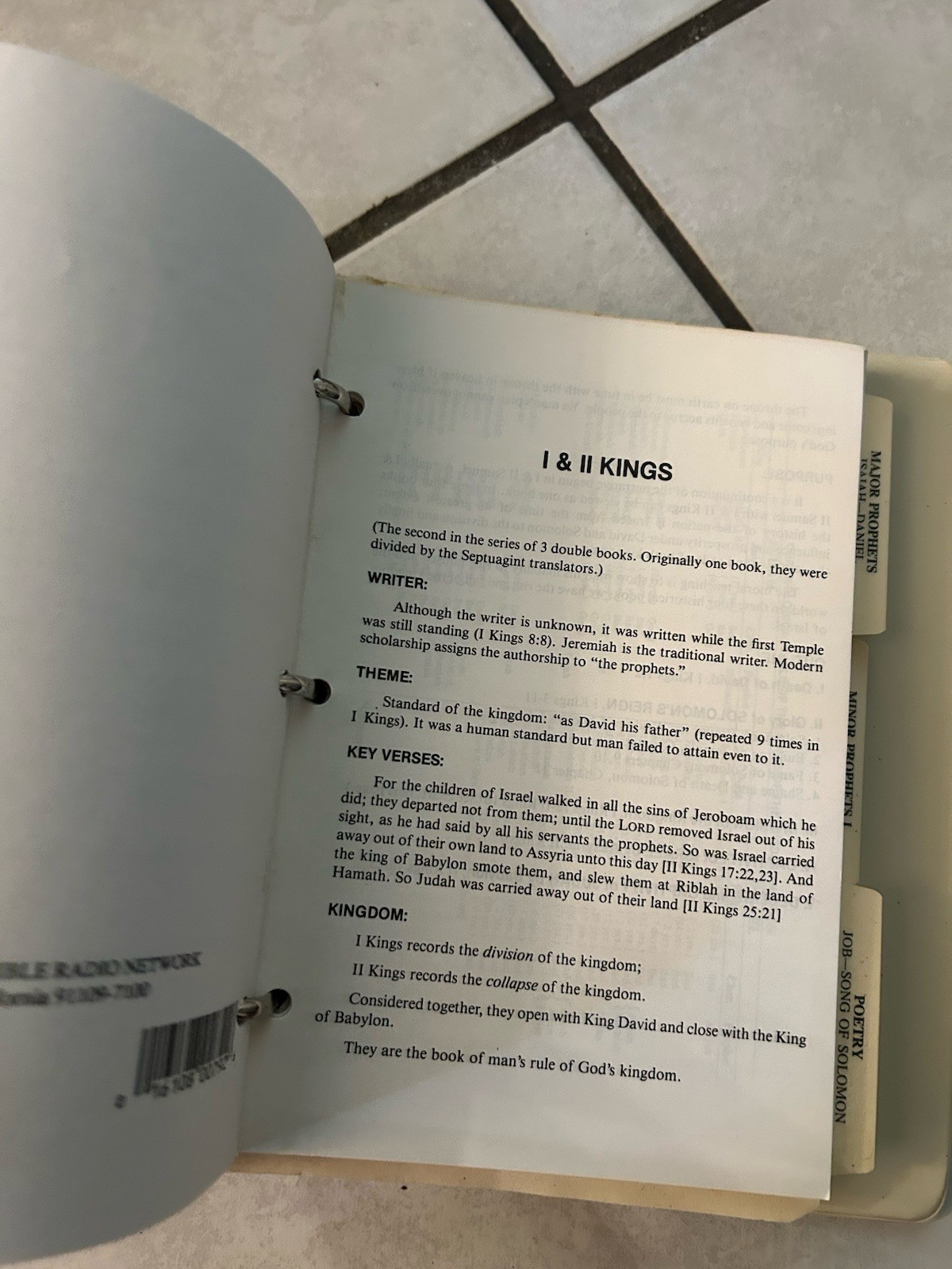 Vintage J Vernon McGee Thru The Bible Radio Notes & Outlines 2 Binder Set Lot