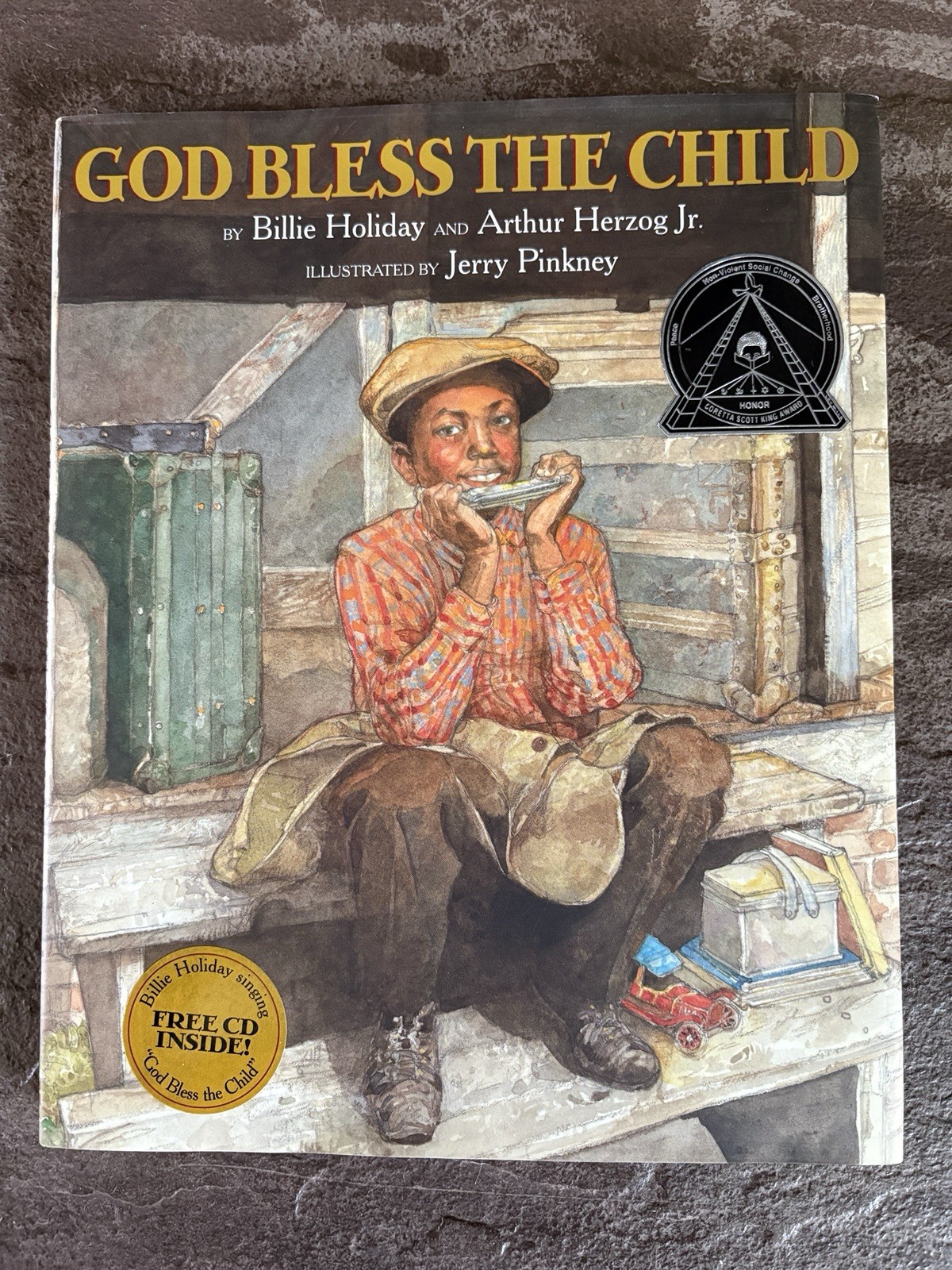 God Bless the Child by Billie Holiday and Arthur Herzog Jr. SIGNED Jerry Pinkney
