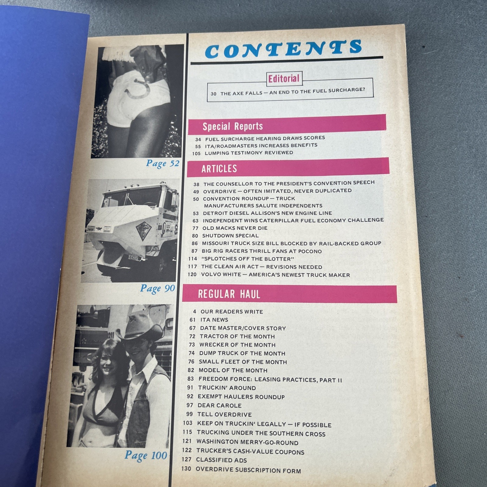 OVERDRIVE Magazine November 1981 VOICE OF THE AMERICAN TRUCKER 127 pages