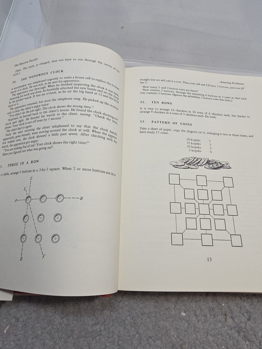The Moscow Puzzles 359 Mathematical Recreations First Edition Hardcover 1972