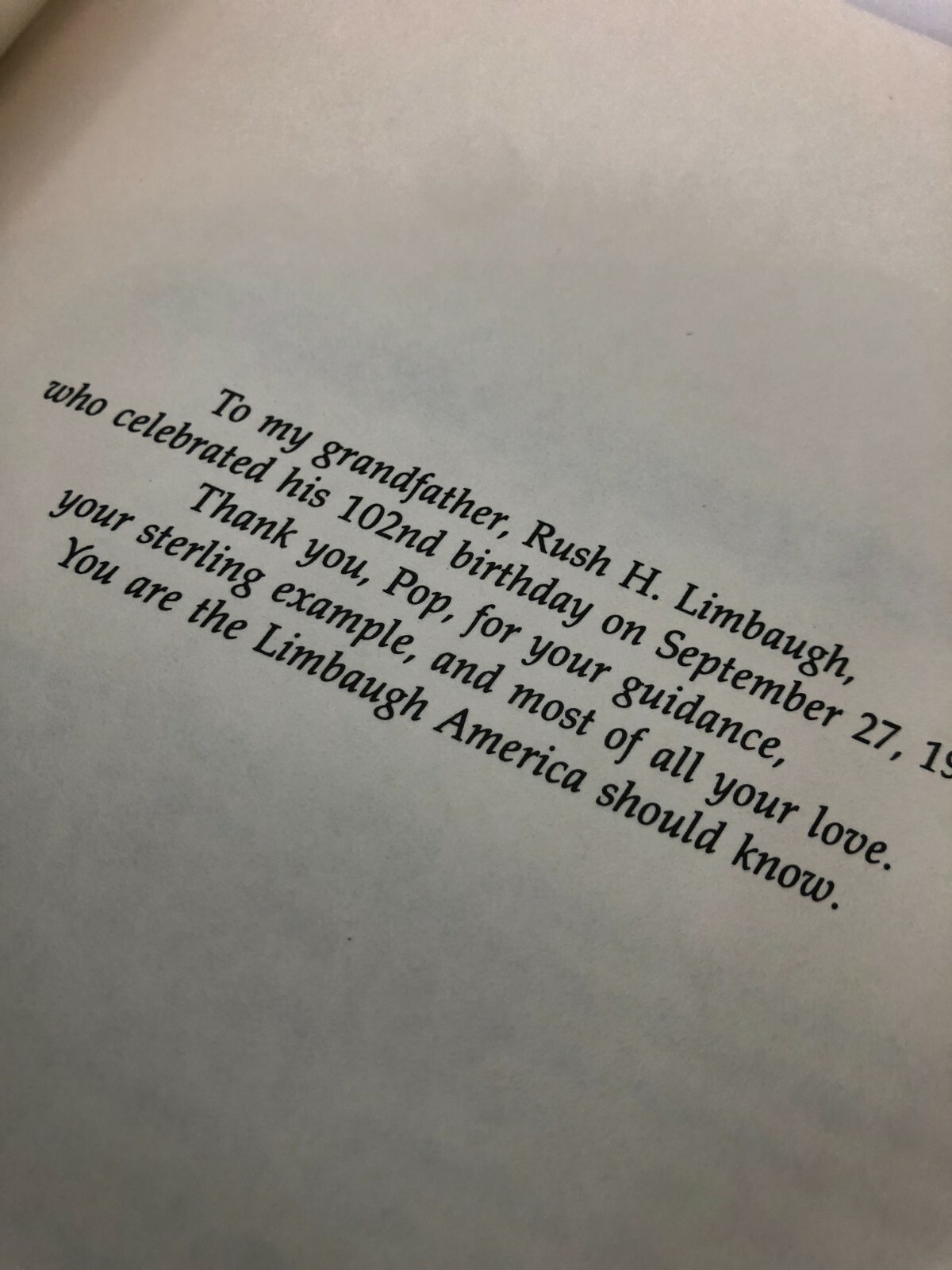 Vintage Book Blue 364 Pages- “See I Told You So” by Rush Limbaugh New York Times