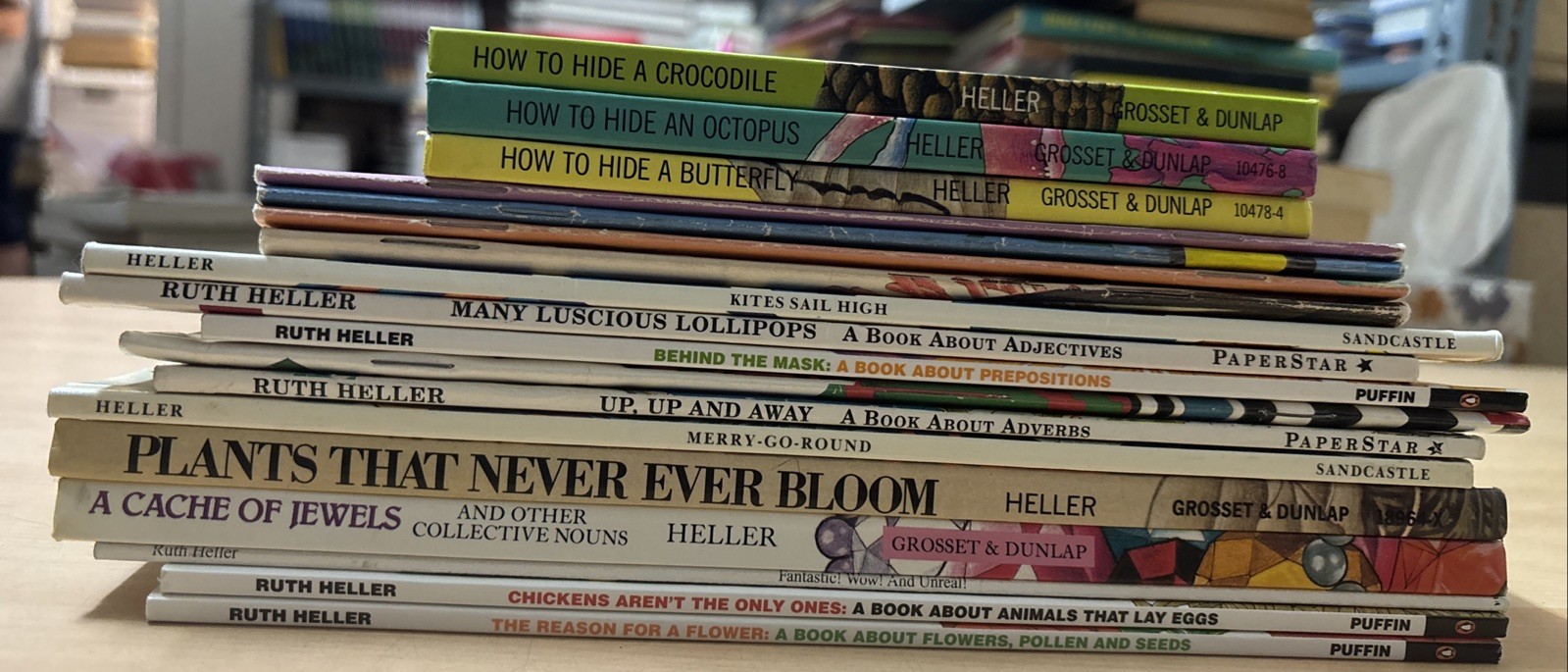 Lot 18 Ruth Heller Picture Books How to Hide Adverbs Nouns Pronouns Adjectives