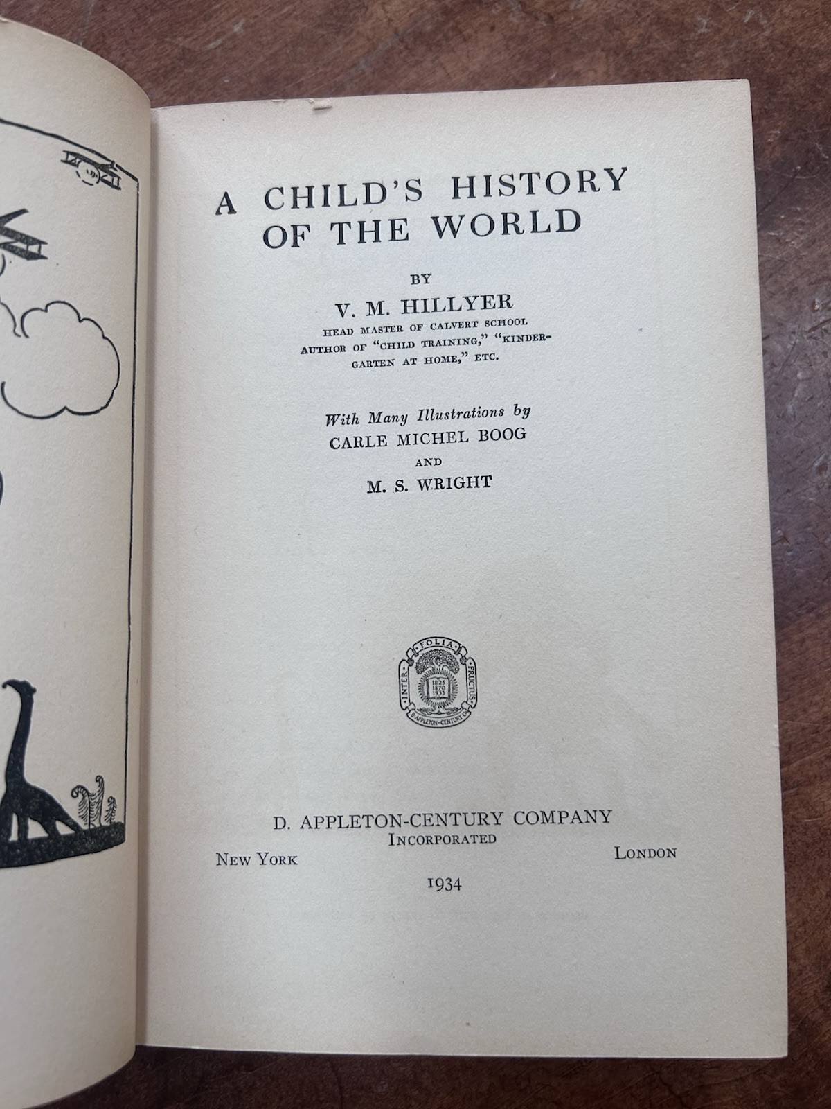 A Child’s History Of The World V. M. Hillyer 1924 1934 Edition Tight Binding