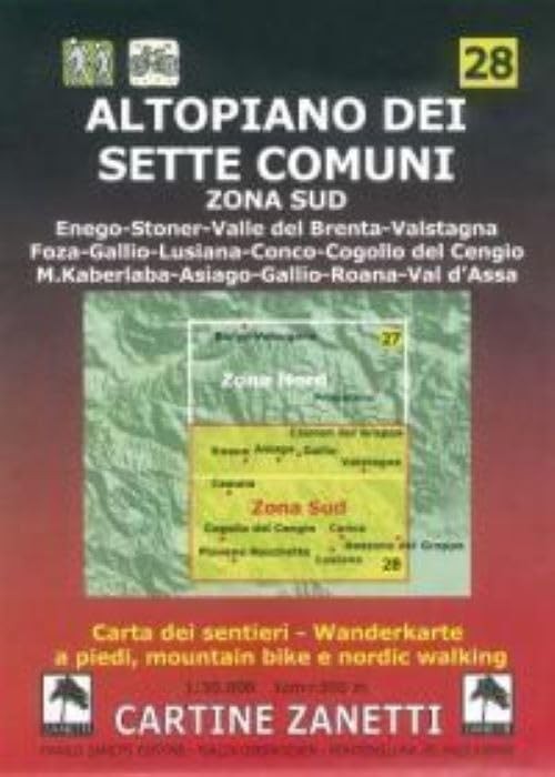 Altopiano dei Sette Comuni. Zona sud 1:30.000 1cm=300m. Carta (Map) (UK IMPORT)