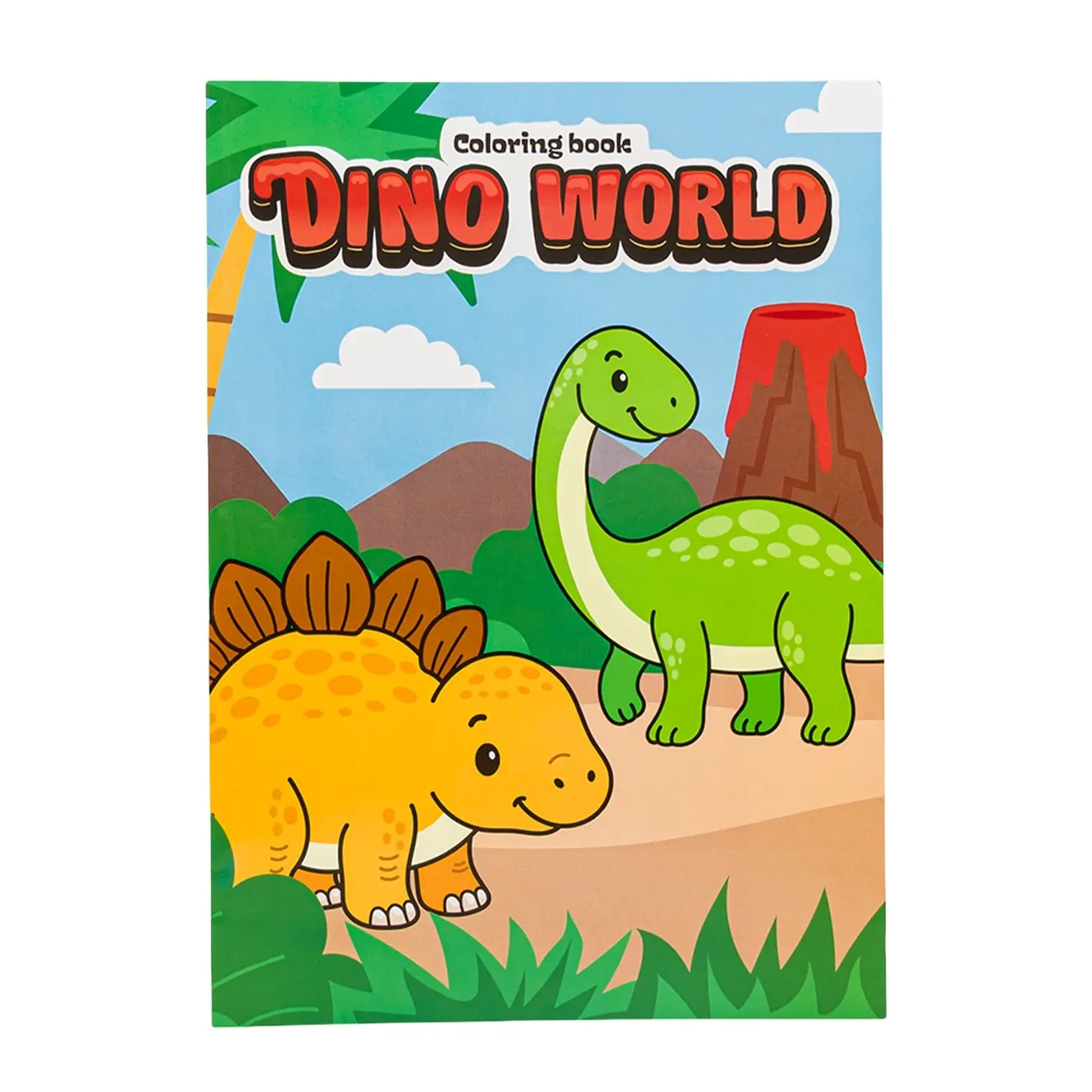 Dinosaur Coloring Book & Plush Toy Gift Set Mini Pals Dinosaur Tin Kids Activity