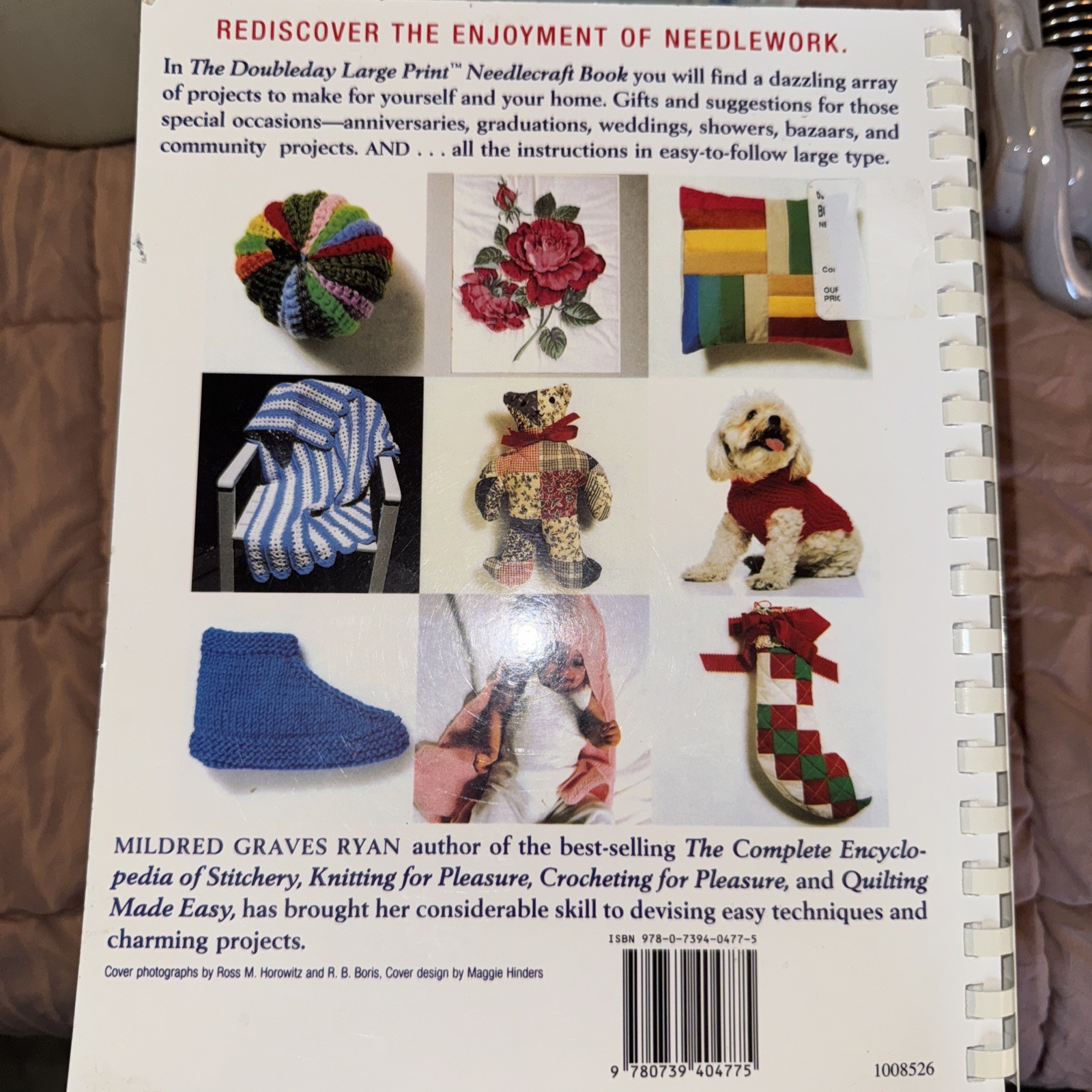 Doubleday Large Print Needlecraft Book by Mildred Graves Ryan (1999, Trade…