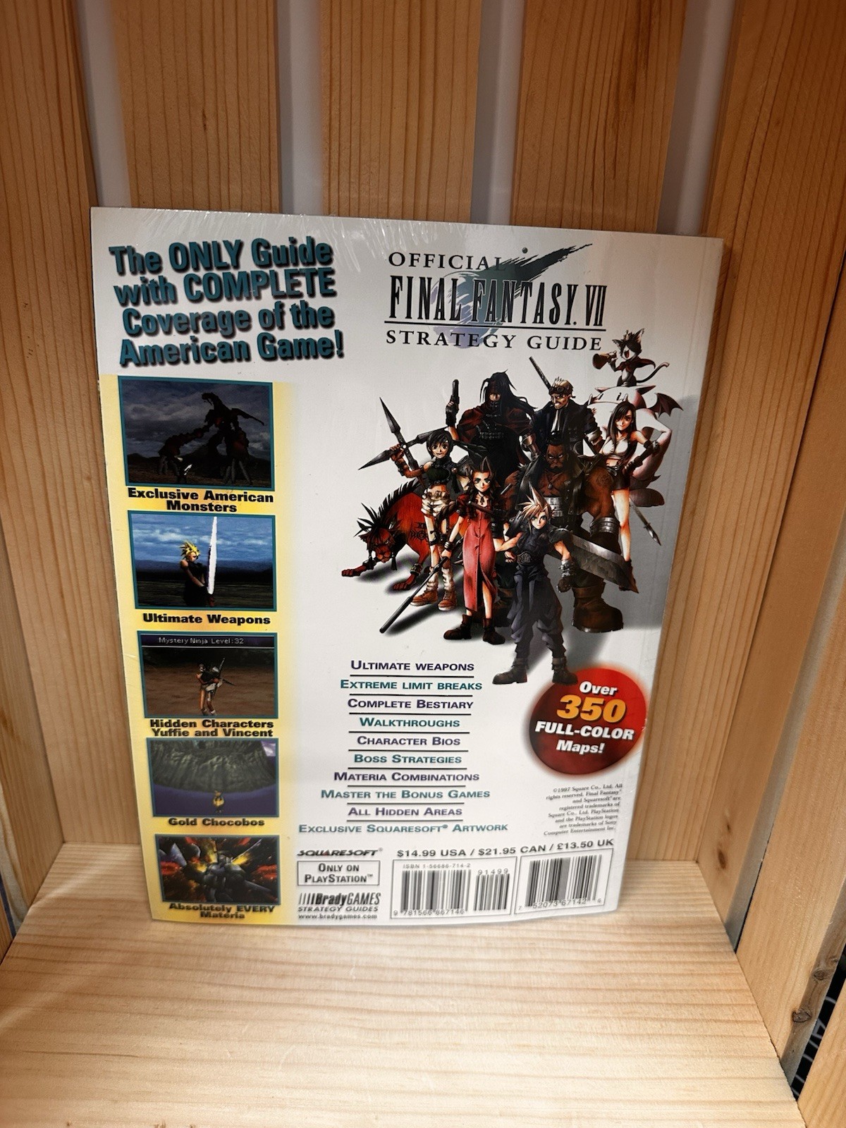 Final Fantasy VII Official Guide by David Cassady LAST NEW COPY WORLDWIDE