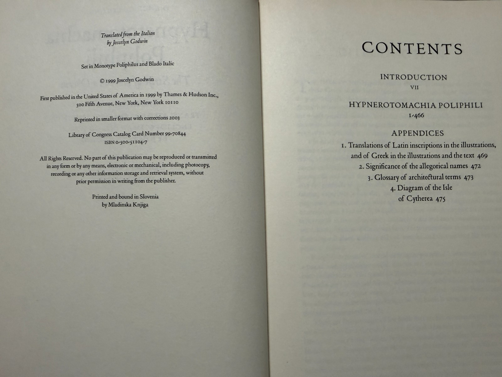 Hypnerotomachia Poliphili New Edition : The Strife of Love in a Dream
