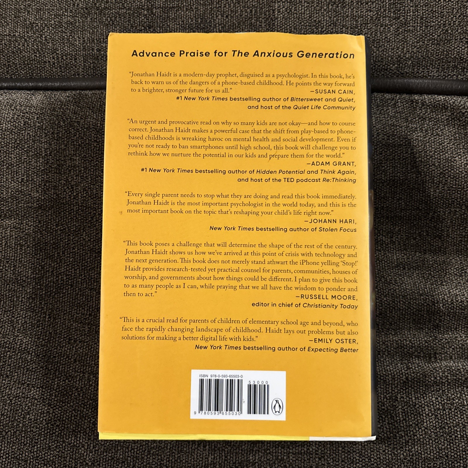 The Anxious Generation By Jonathan Haidt Hardcover Book 2024