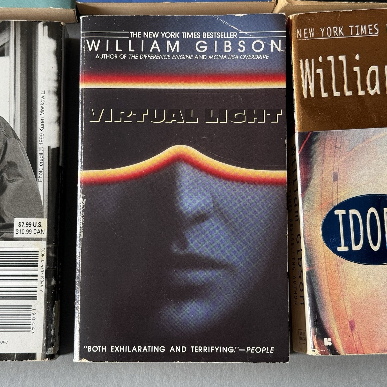 6 William Gibson book lot PB Cyberpunk Neuromancer, Count Zero, Idoru, Mona Lisa