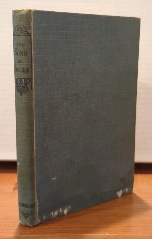 Thomas Newberry: The Song of Solomon (no date, Hardcover) FAIR+