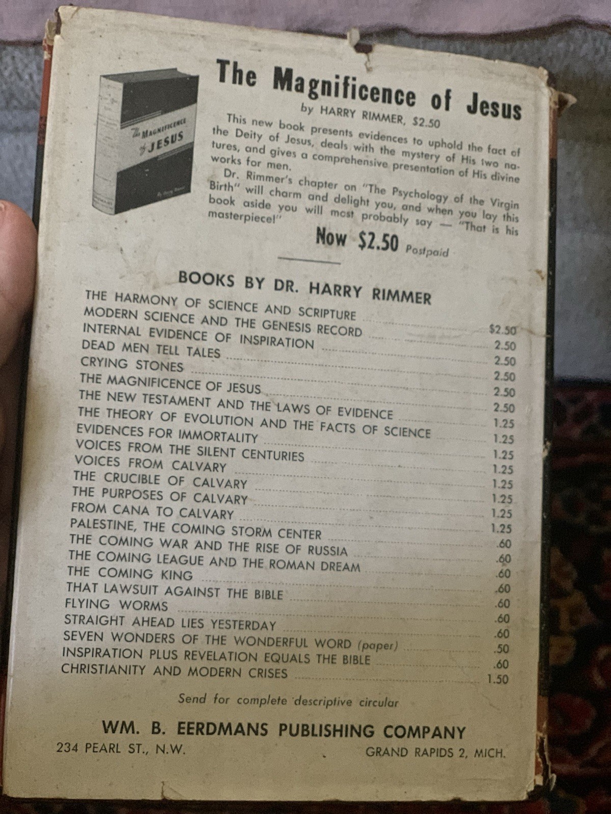Christianity And Modern Crises Harry Rimmer HBDJ