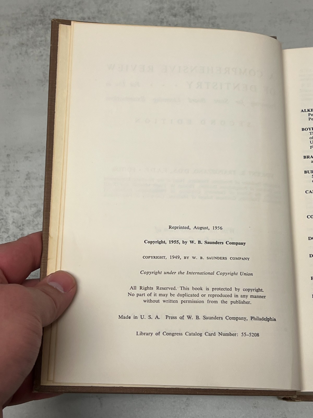 A Comprehensive Review Of Dentistry by Vincent R. Trapozzano (1956, Hardcover)