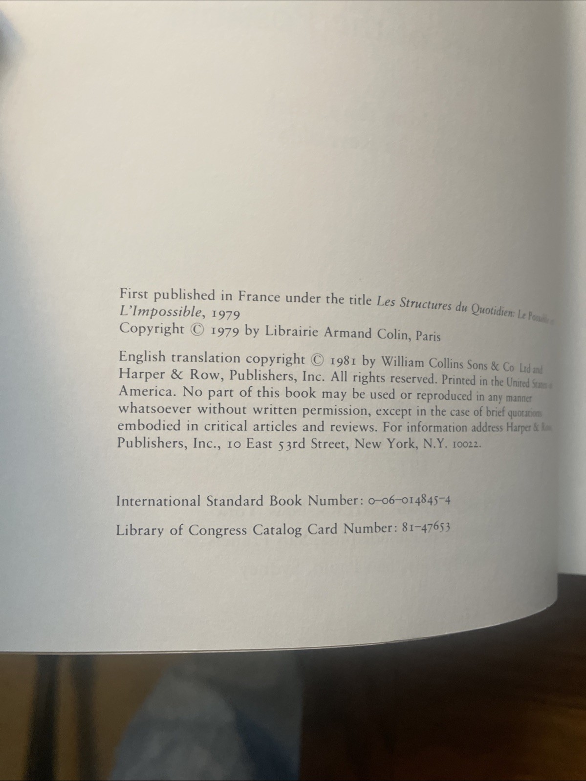 Fernand Braudel: Civilization & Capitalism Vol 1-3 Harper & Row Tr Pbks