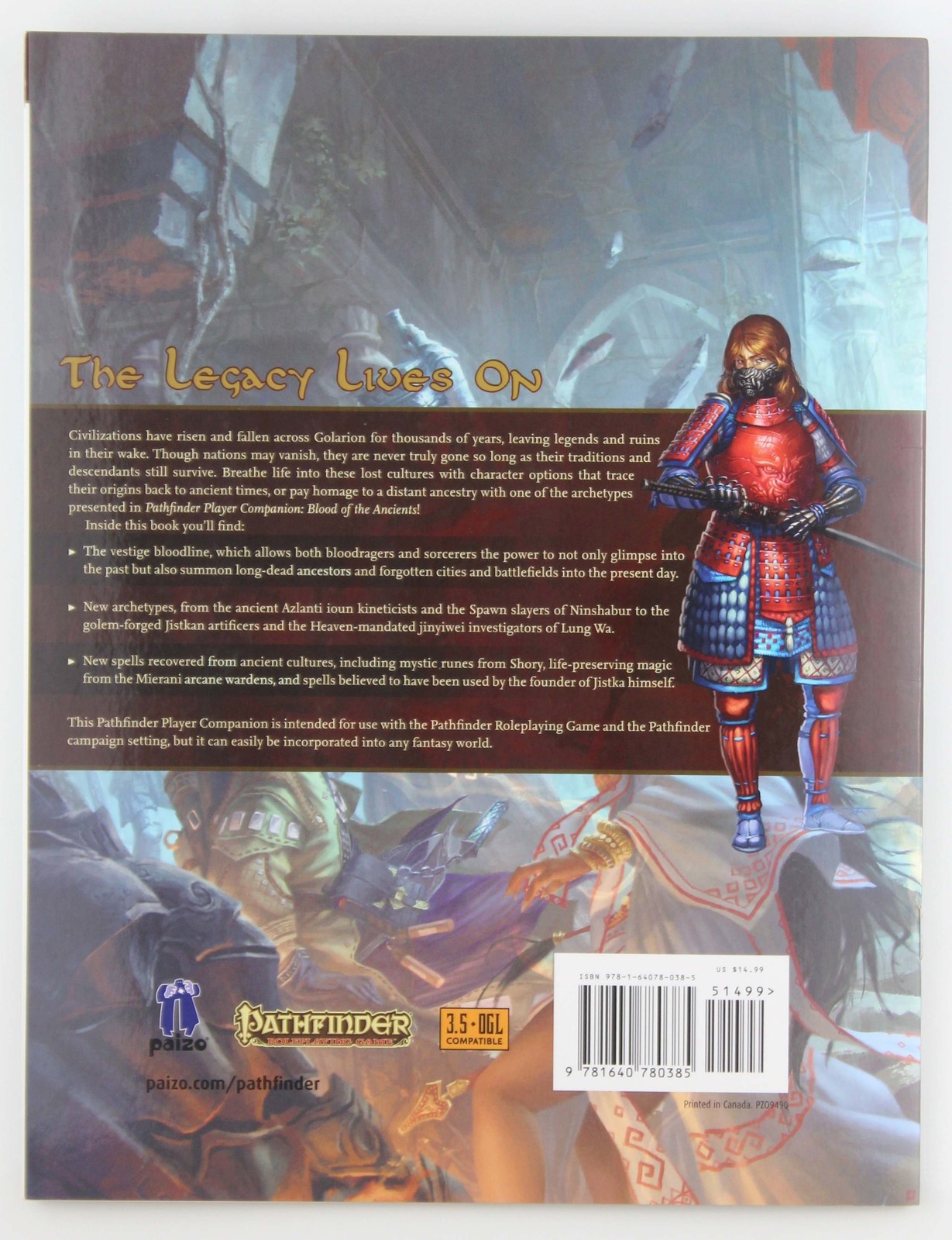 Pathfinder Player Companion: Blood of the Ancients Staff, Paizo Paizo Inc.
