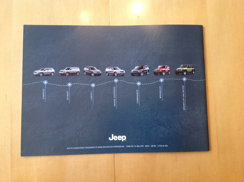 2007 Jeep Commander Limited Quadra 5.7L HEMI V8 4.7L SUV Catalog Brochure Book