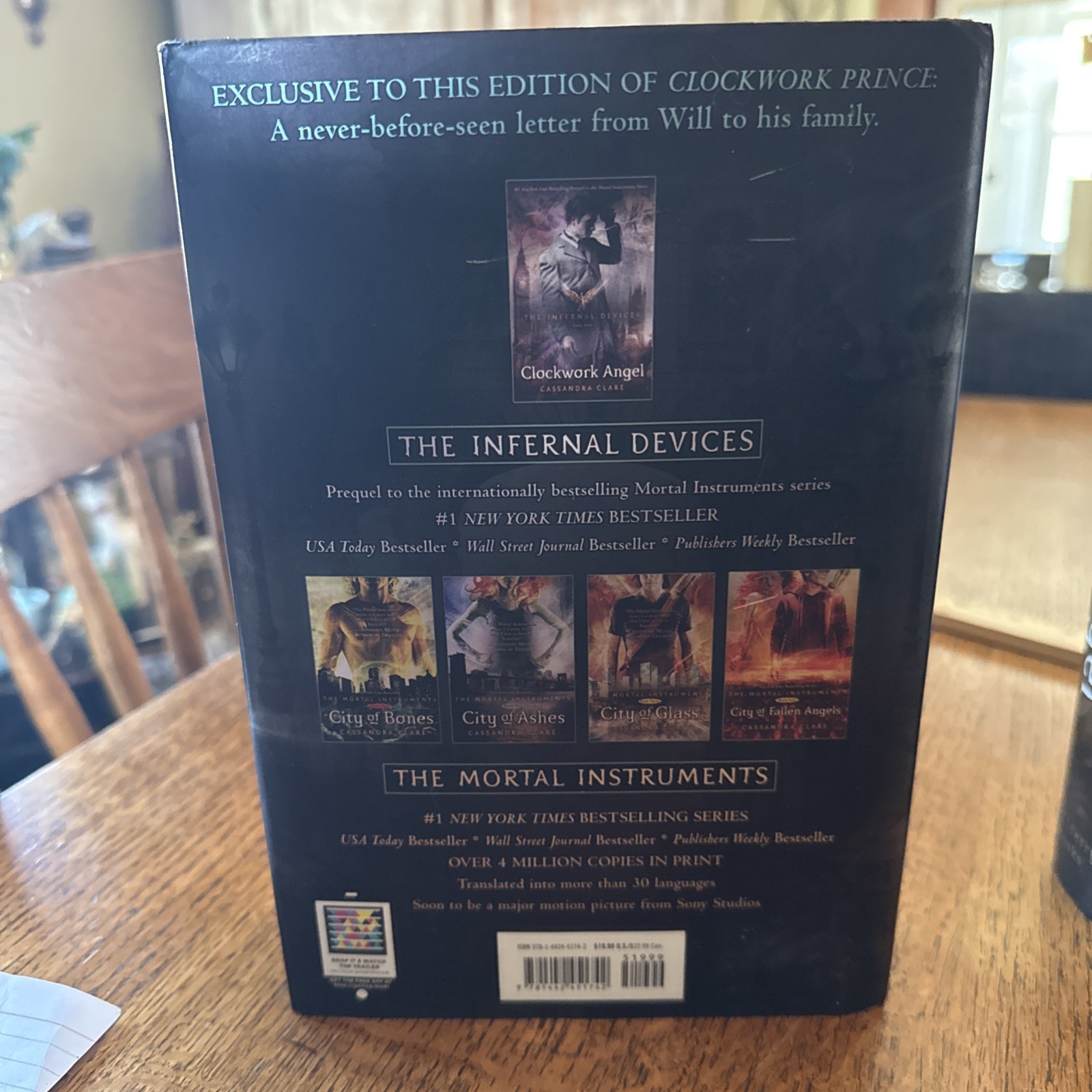 The Infernal Devices Trilogy by Cassandra Clare 1st Editions 1st Printings Clock