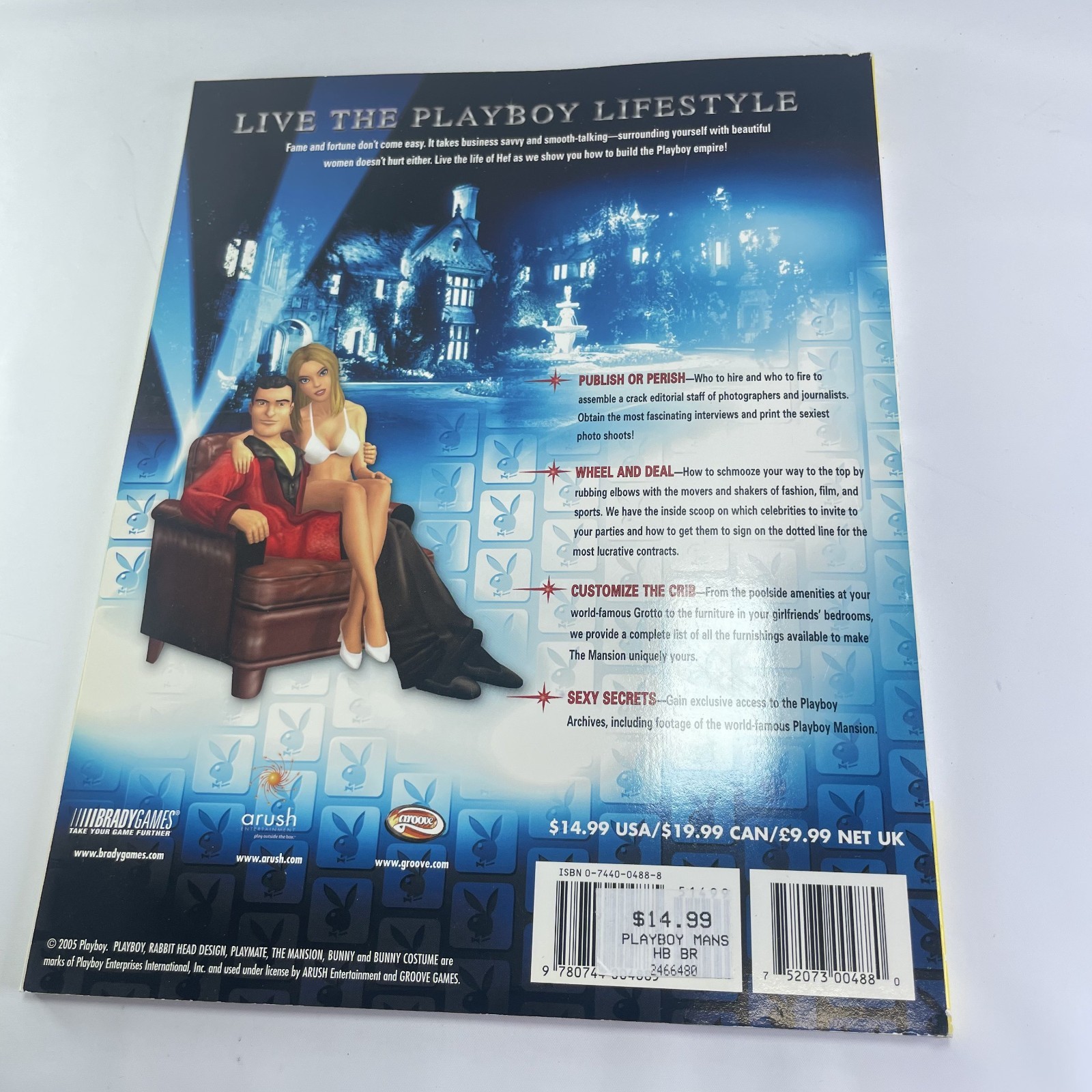 Playboy The Mansion Brady Games Official Strategy Guide For PlayStation 2 & Xbox