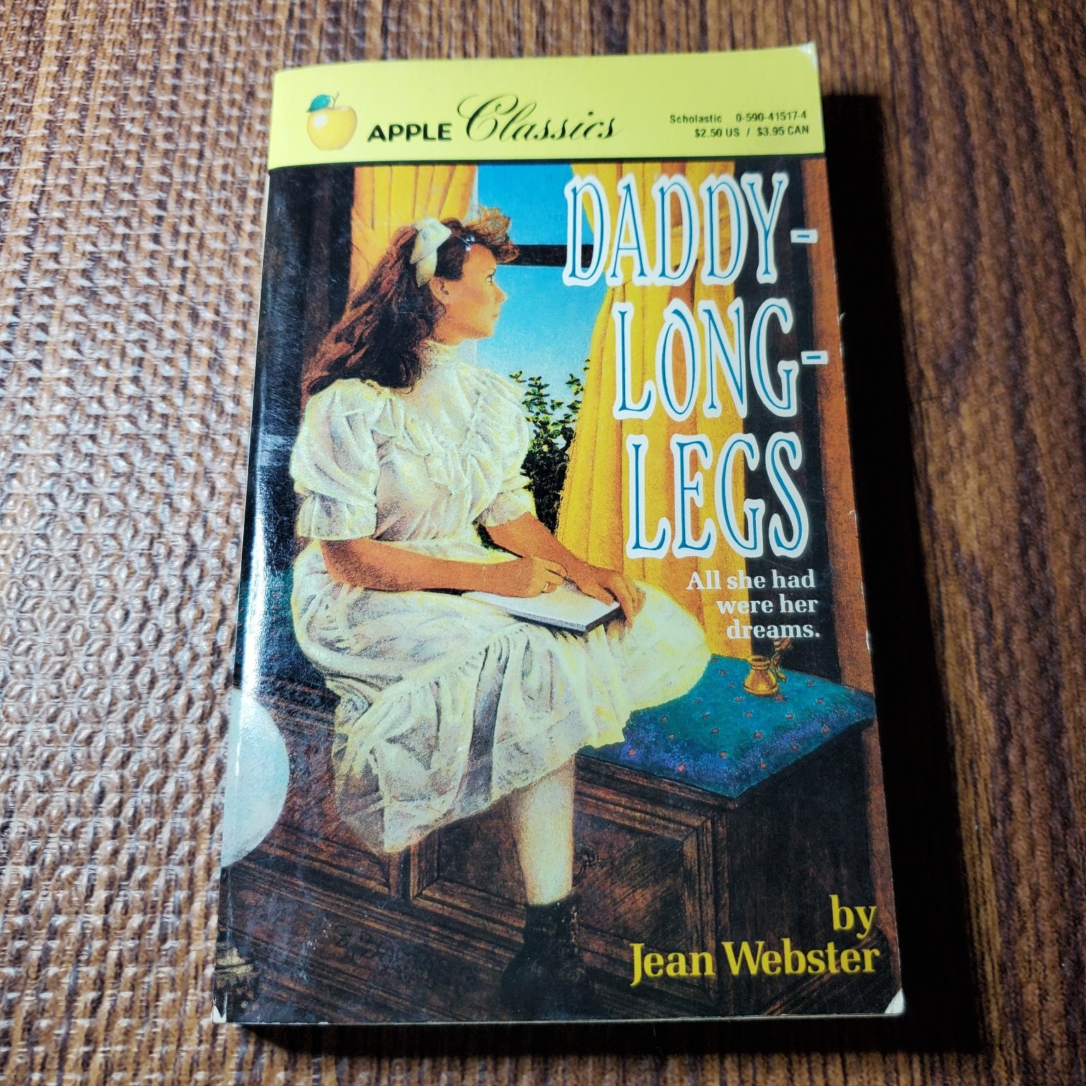 Daddy-Long-Legs Jean Webster 1988 First Scholastic Printing Classic