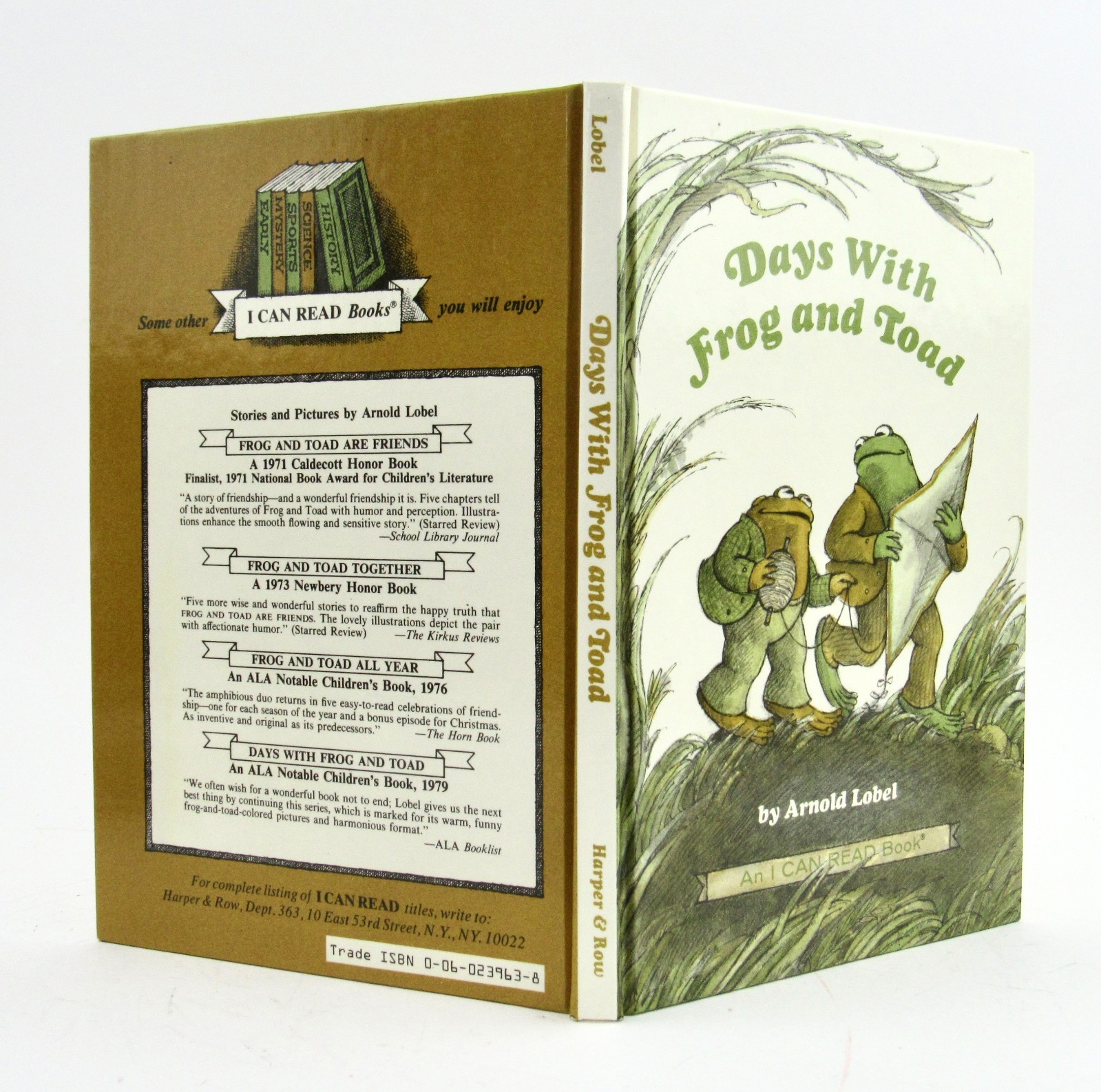DAYS WITH FROG AND TOAD Arnold Lobel 1979 signed w/sketch HBDJ
