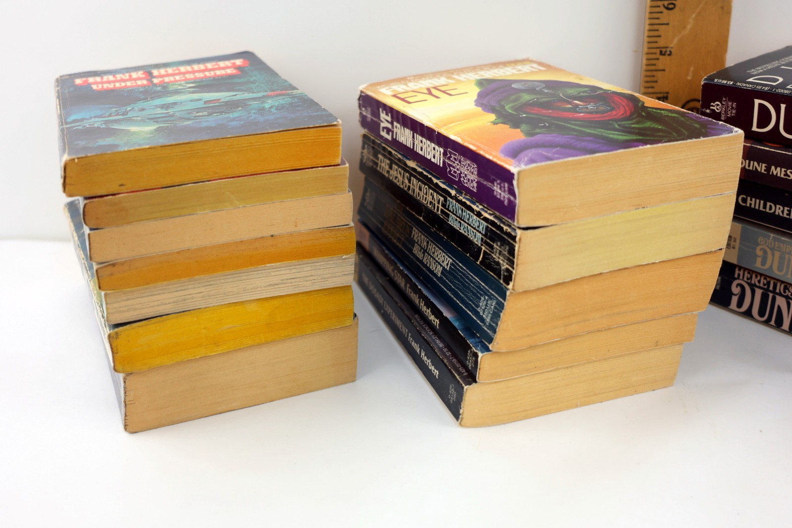 Frank Herbert Paperback Sci-fi Book Lot of 21 -Soul Catcher,Dosadi, & Dune Books