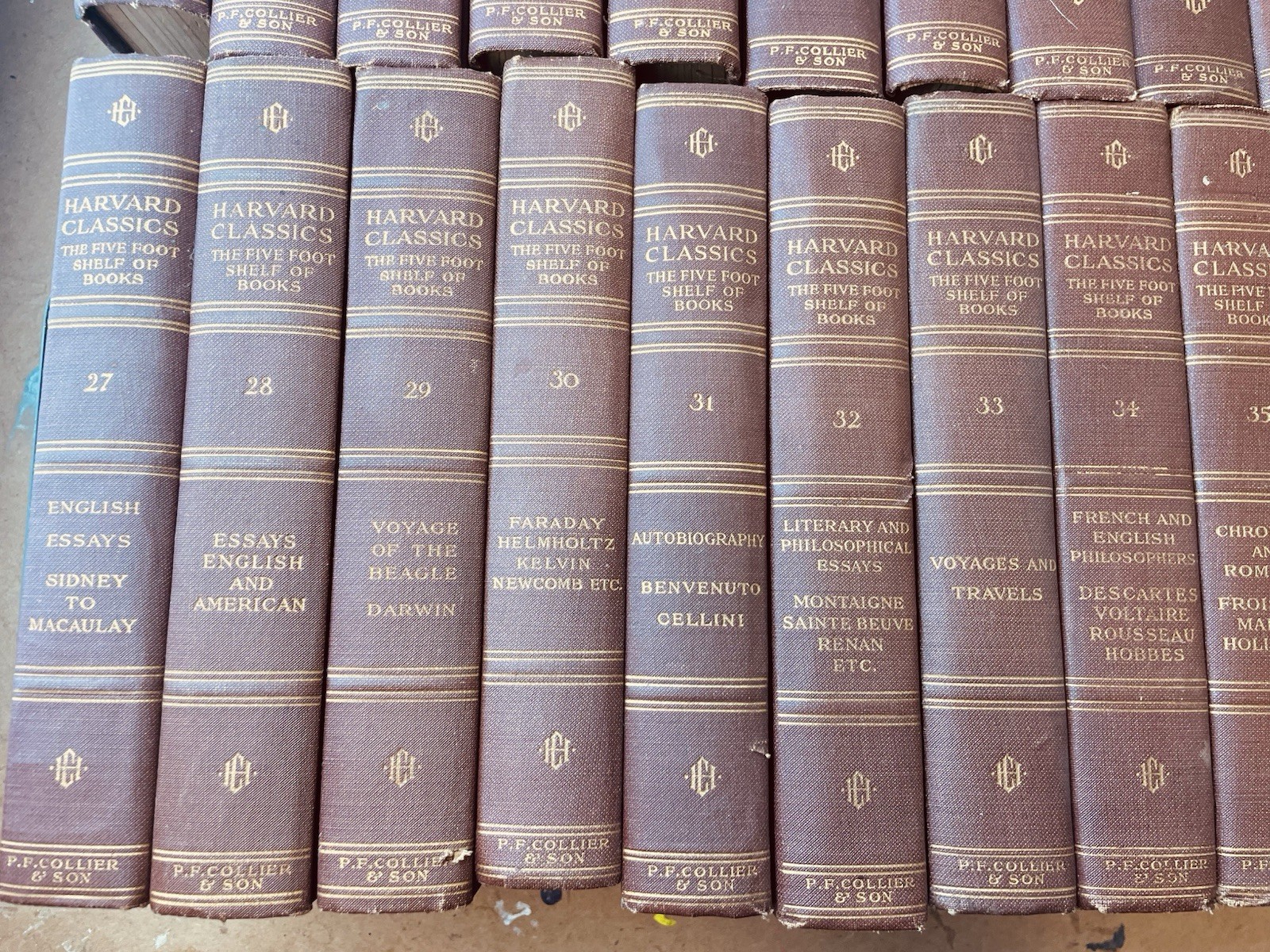 1909-1910 THE HARVARD CLASSICS – Five Foot Shelf of Books – Choose Your Volume