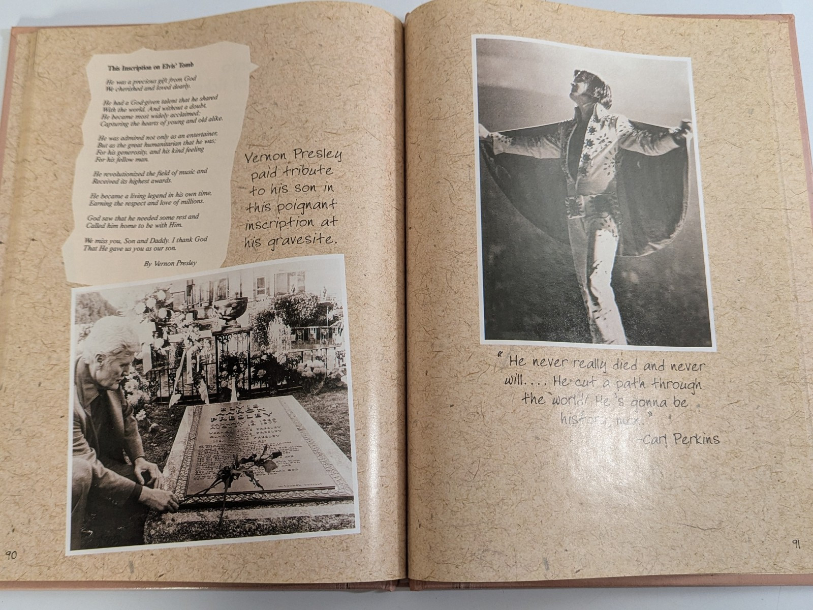 1998 ELVIS PRESLEY Album Hardcover Book 92 Pages History from 50’s 60’s & 70’s