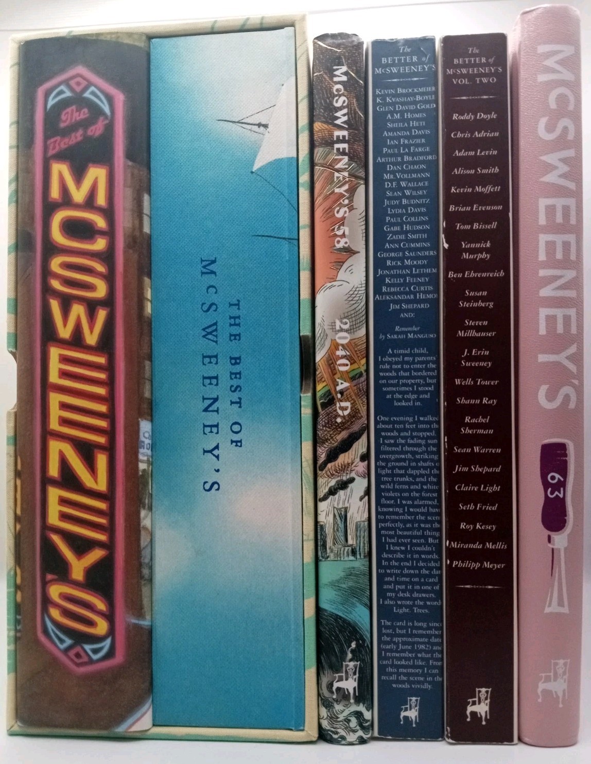 5 Book Lot Best of the McSweeney’s Box Set 2040 Literary Quarterly 58 & 63