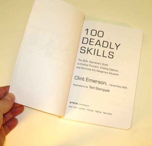 Book “100 Deadly Skills” by Clint Emerson, USN, ret. ppbk (c)2015 Survival Prep