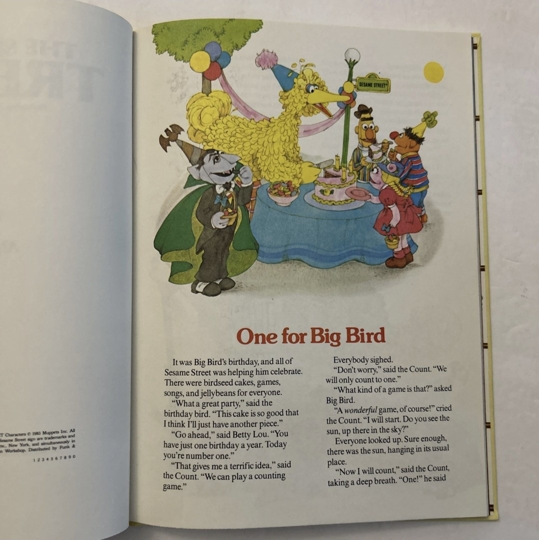 Complete Set of 15 Vintage Sesame Street Treasury Books CTW Funk & Wagnalls