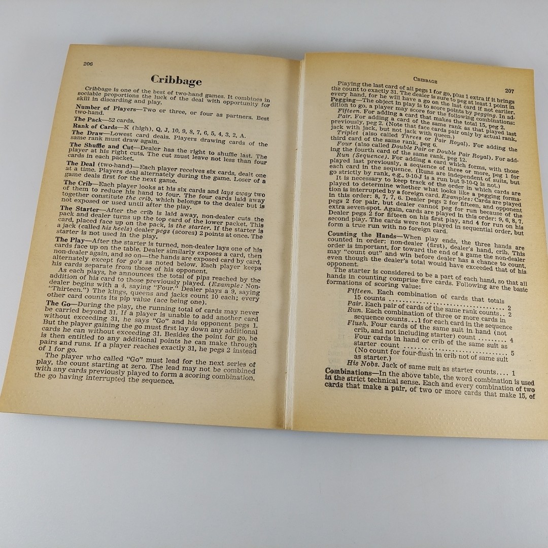 The Official Rules Of Card Games 54th Edition 1966 Whitman PB